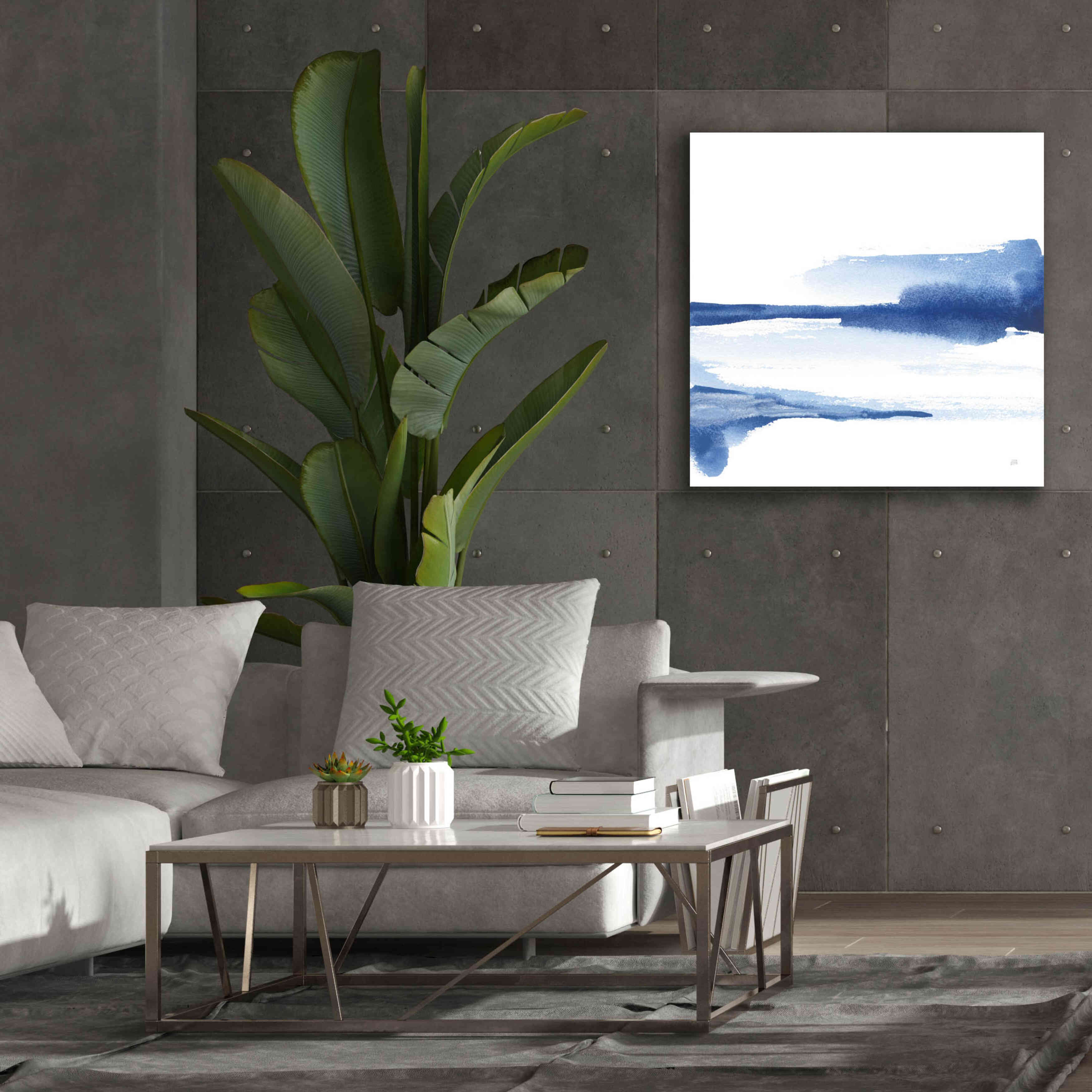 'Classic Blue II' by Chris Paschke, Giclee Canvas Wall Art,37x37