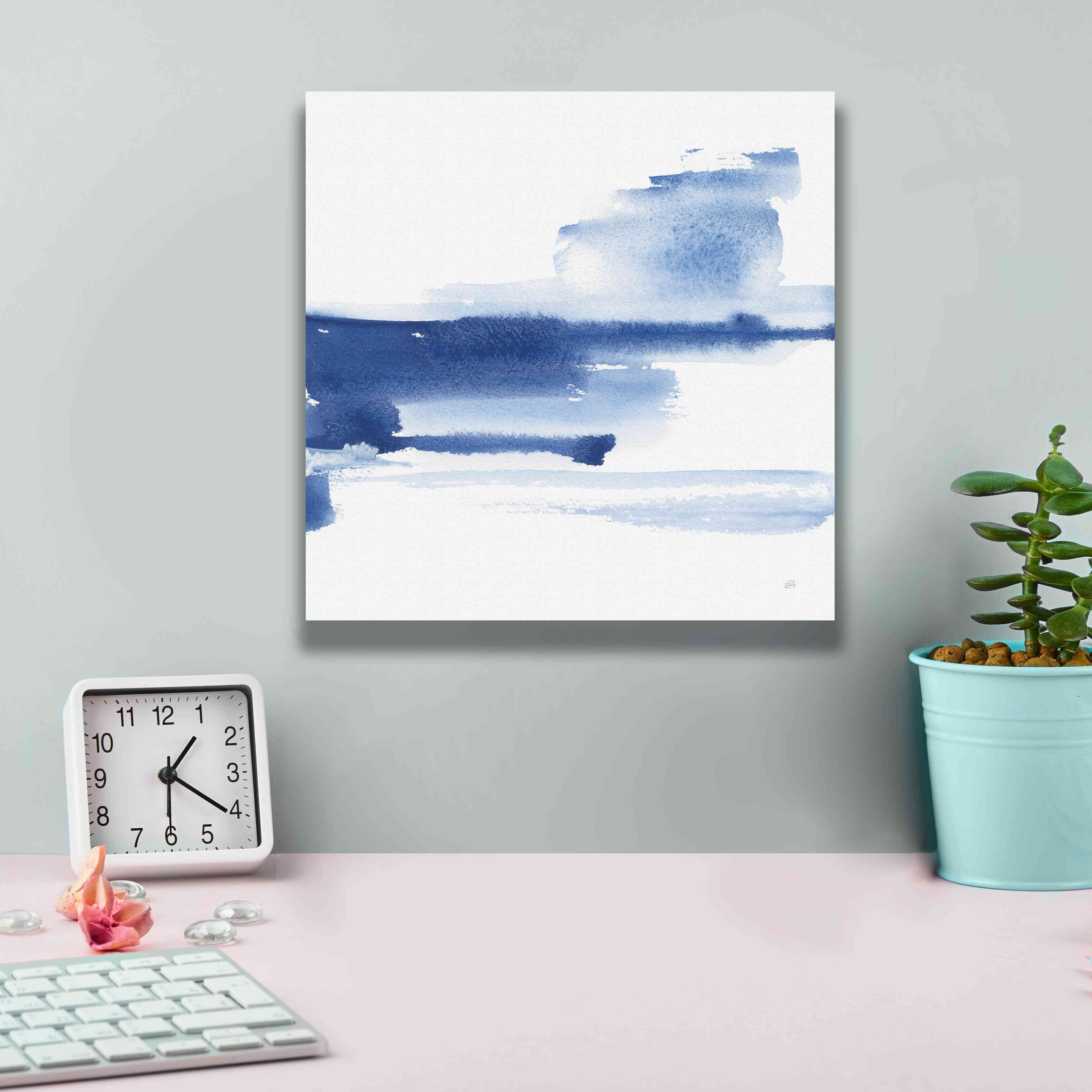 'Classic Blue III' by Chris Paschke, Giclee Canvas Wall Art,12x12