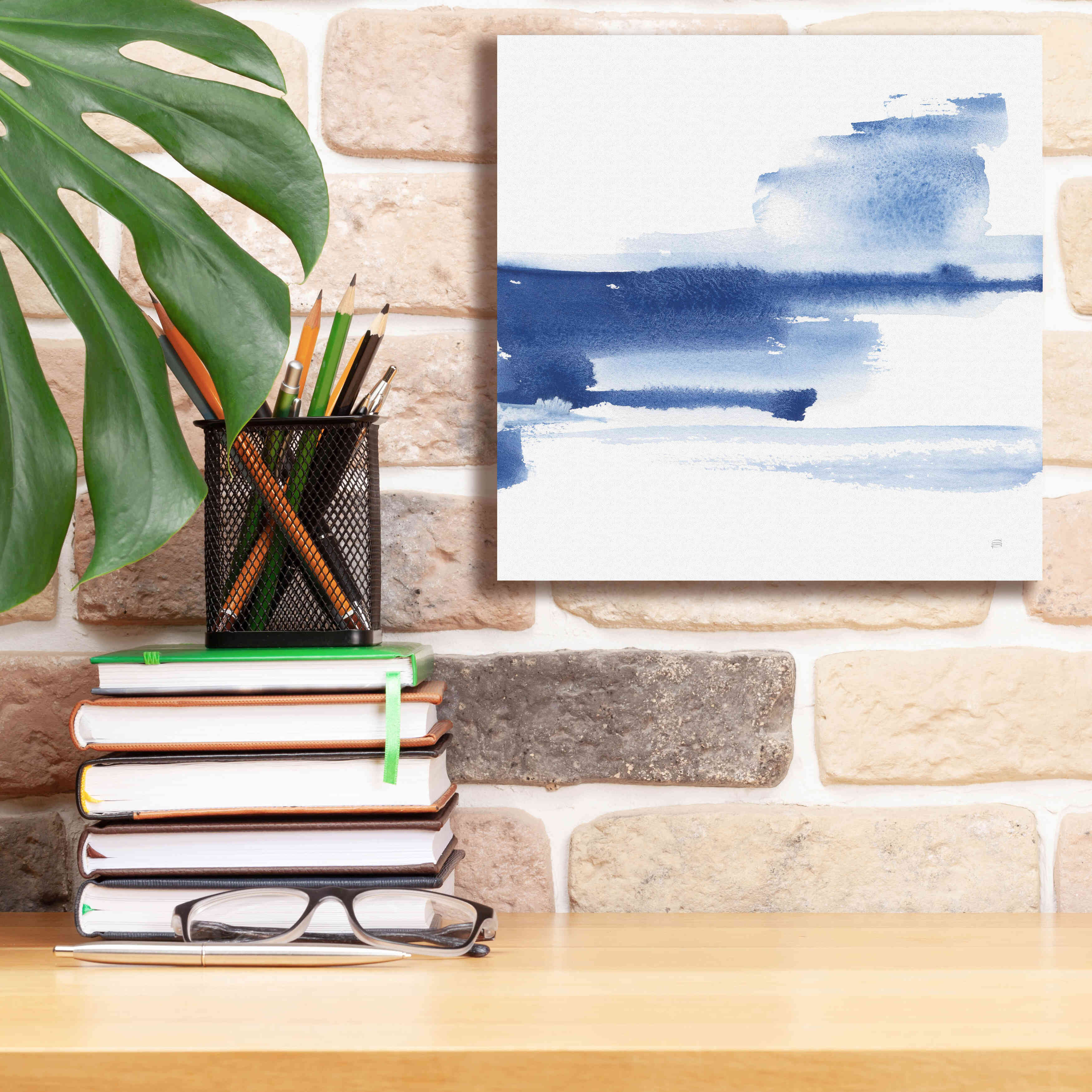 'Classic Blue III' by Chris Paschke, Giclee Canvas Wall Art,12x12