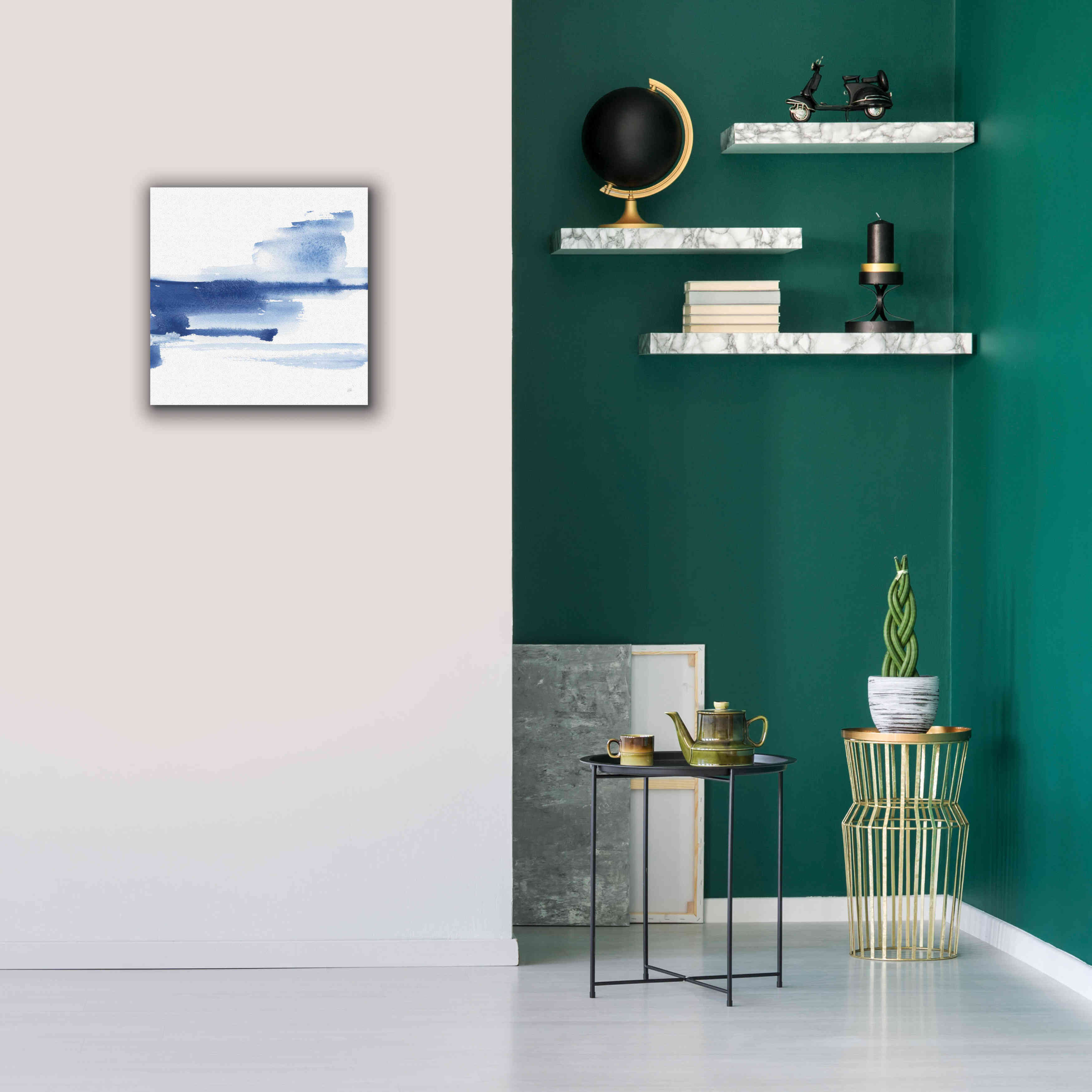 'Classic Blue III' by Chris Paschke, Giclee Canvas Wall Art,18x18