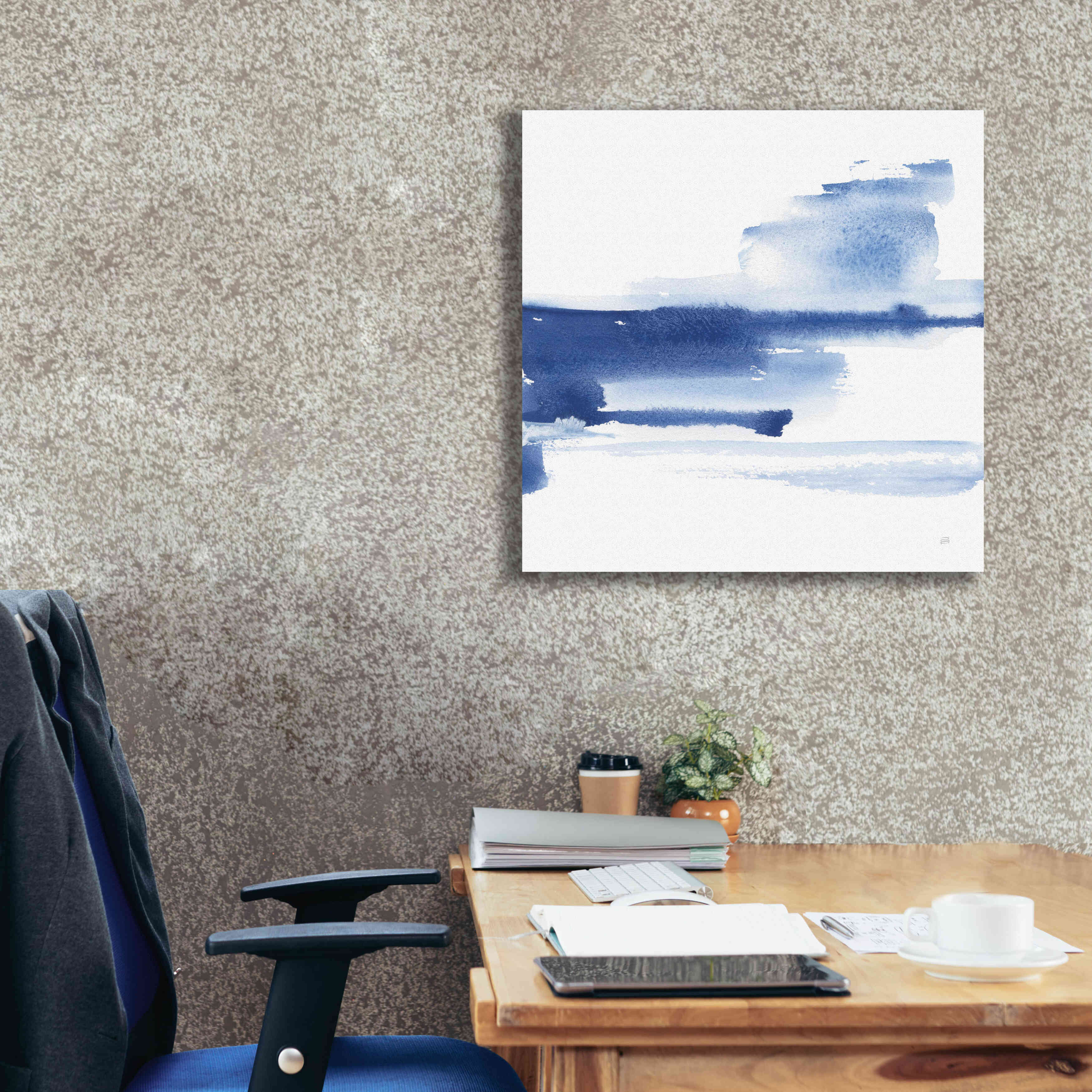 'Classic Blue III' by Chris Paschke, Giclee Canvas Wall Art,26x26