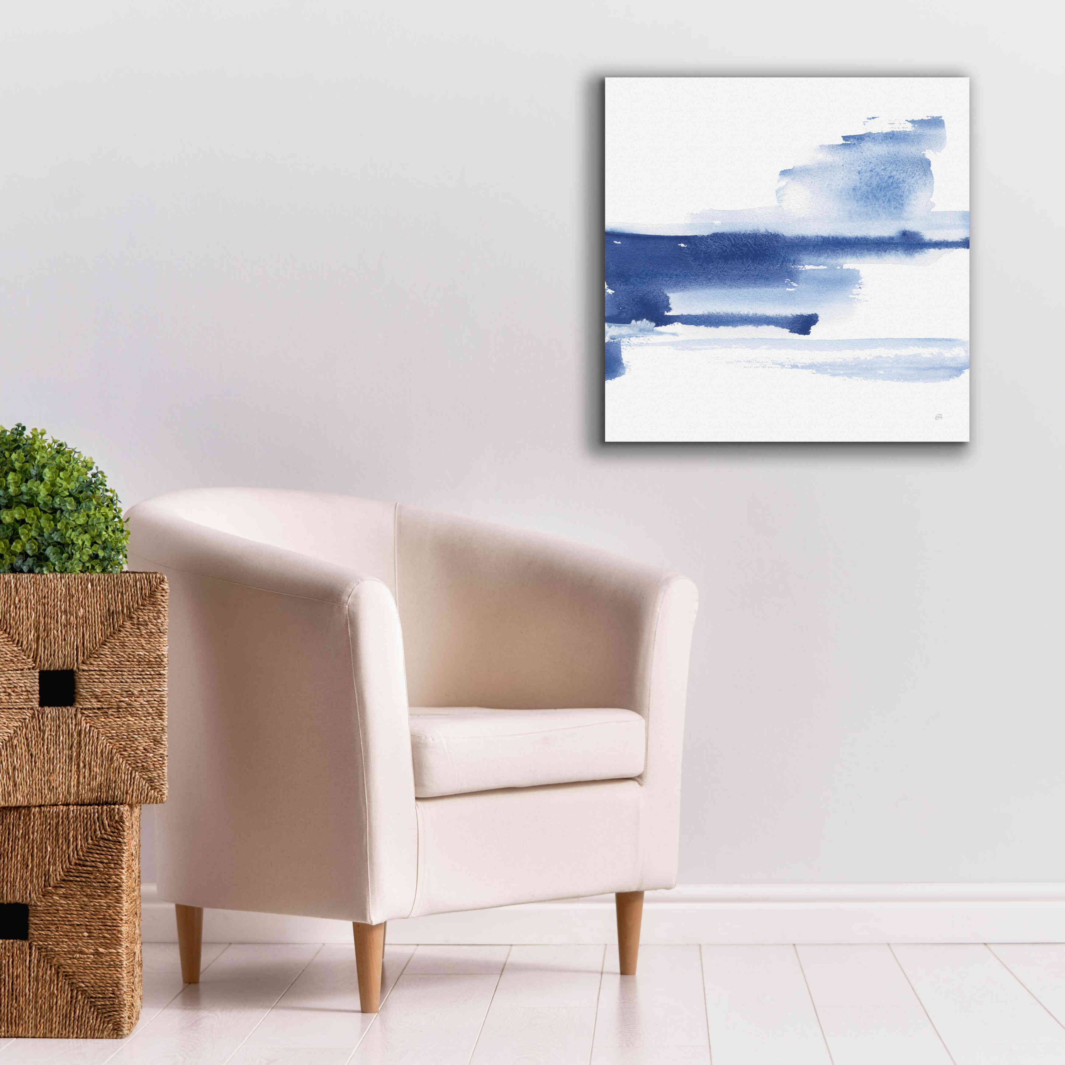 'Classic Blue III' by Chris Paschke, Giclee Canvas Wall Art,26x26