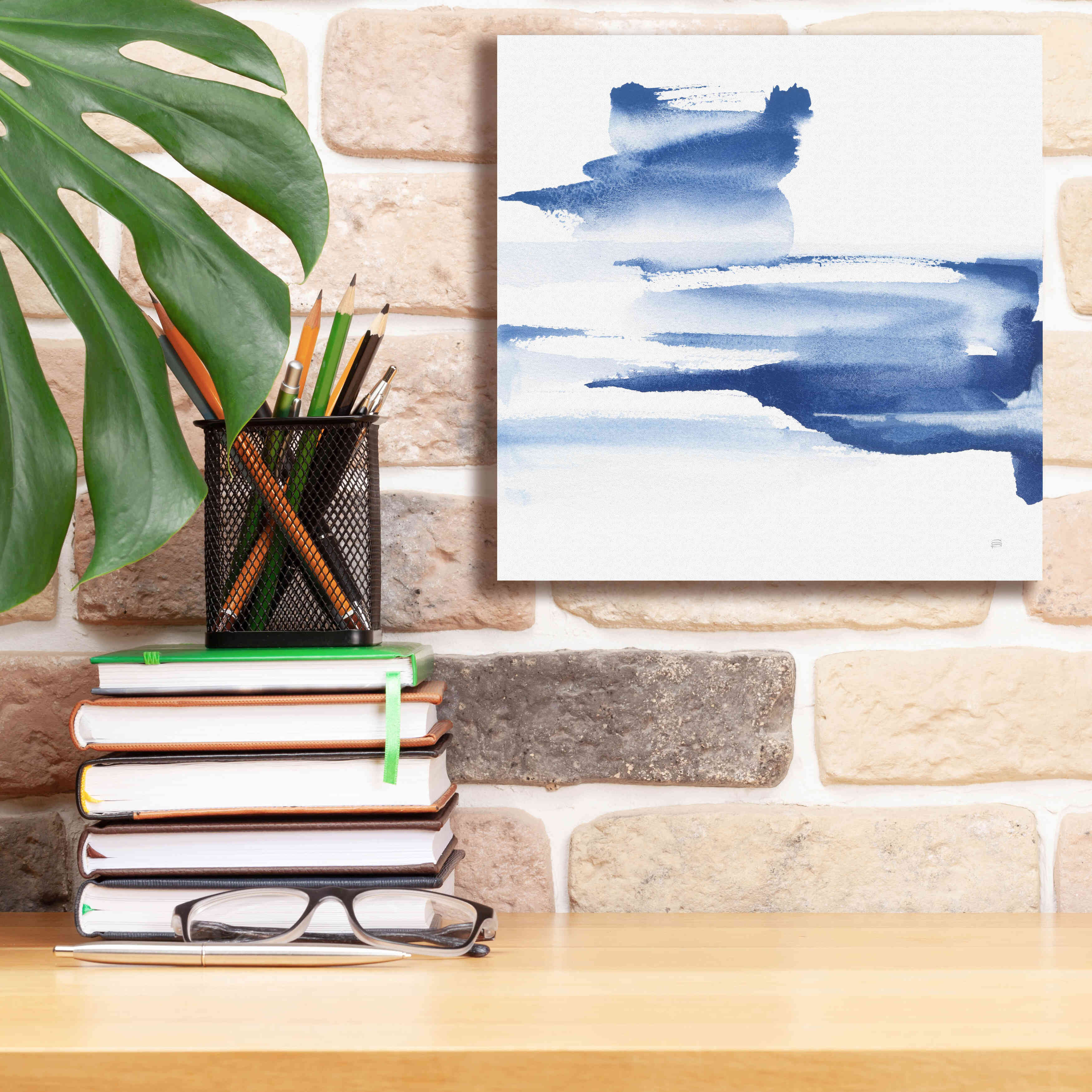 'Classic Blue IV' by Chris Paschke, Giclee Canvas Wall Art,12x12