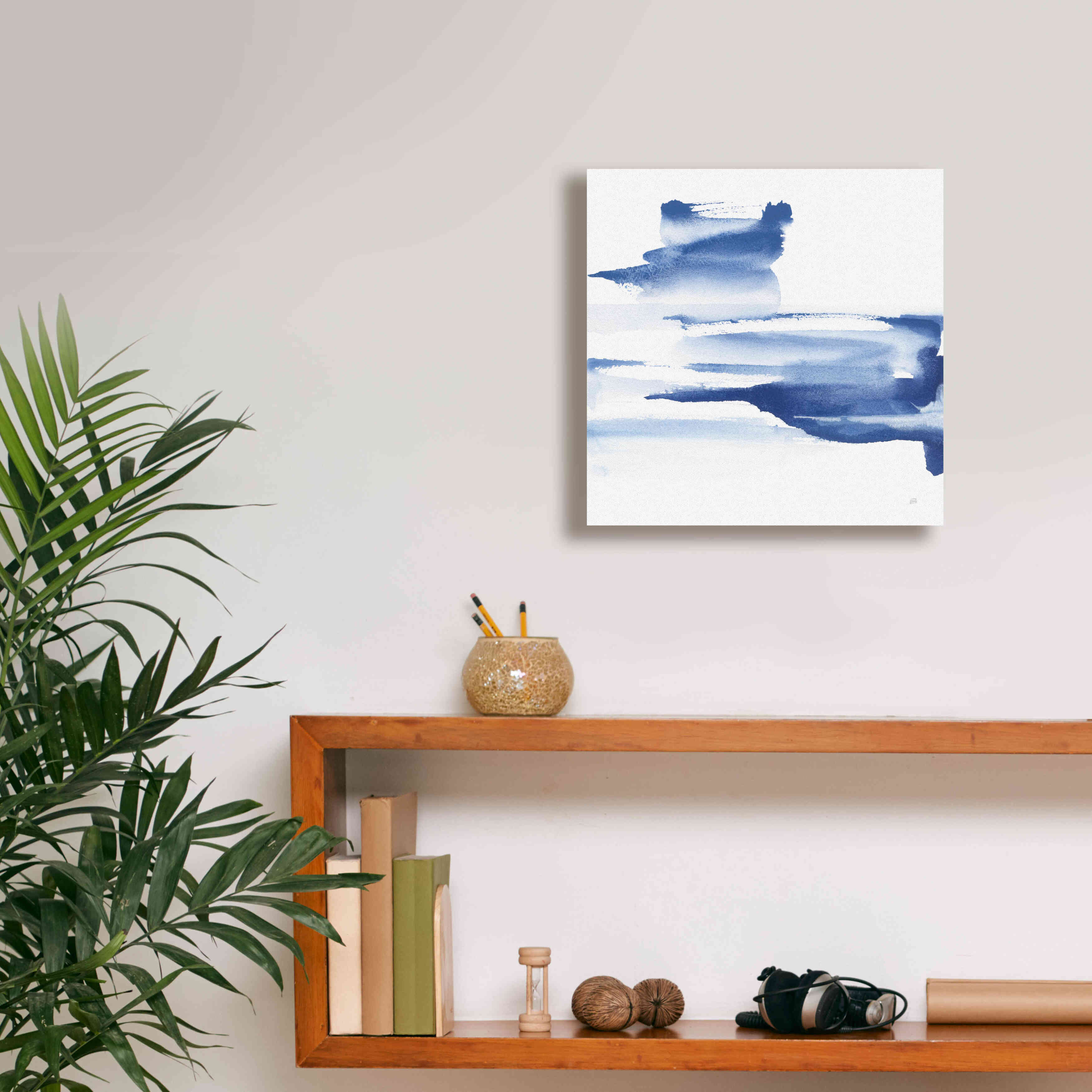 'Classic Blue IV' by Chris Paschke, Giclee Canvas Wall Art,12x12