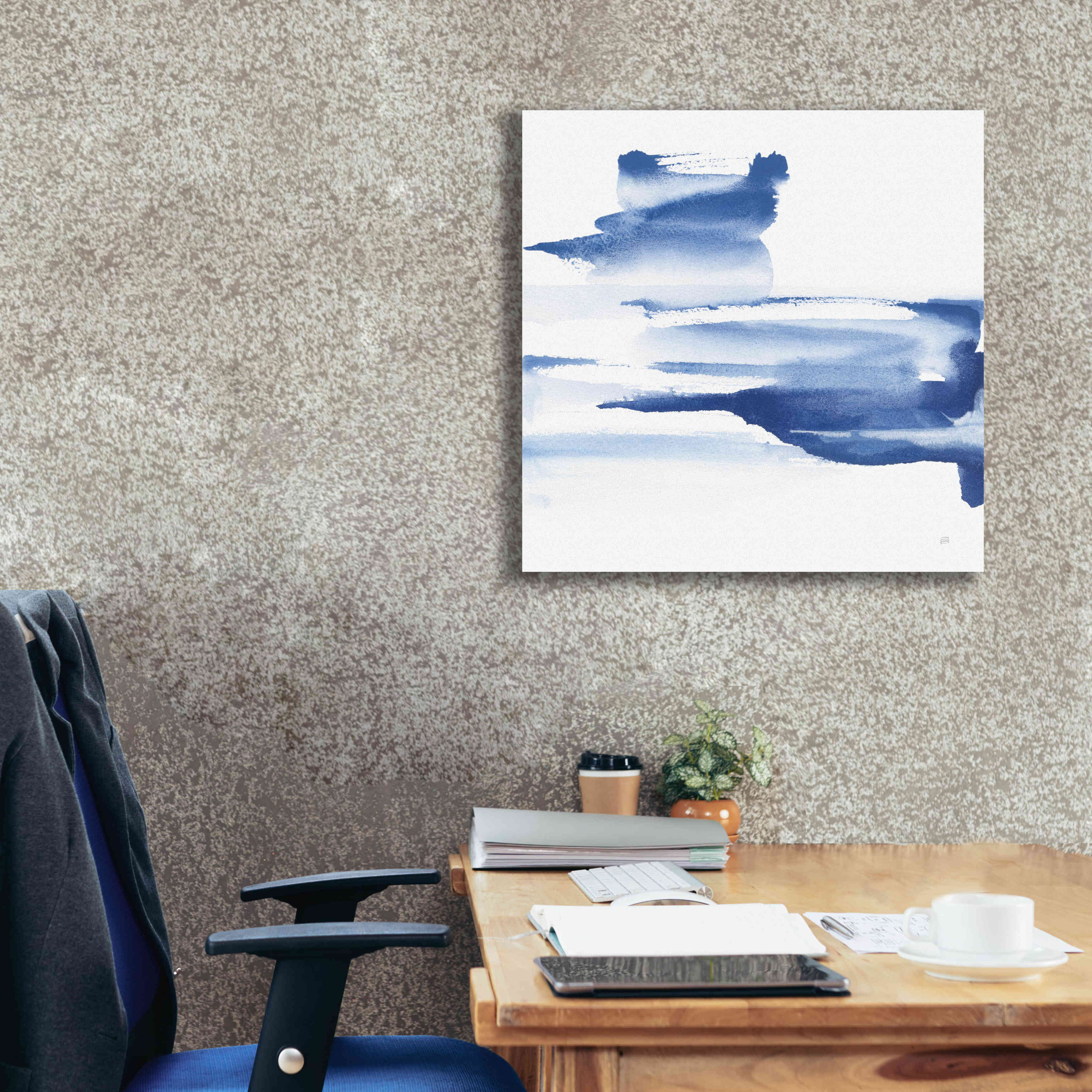 'Classic Blue IV' by Chris Paschke, Giclee Canvas Wall Art,26x26