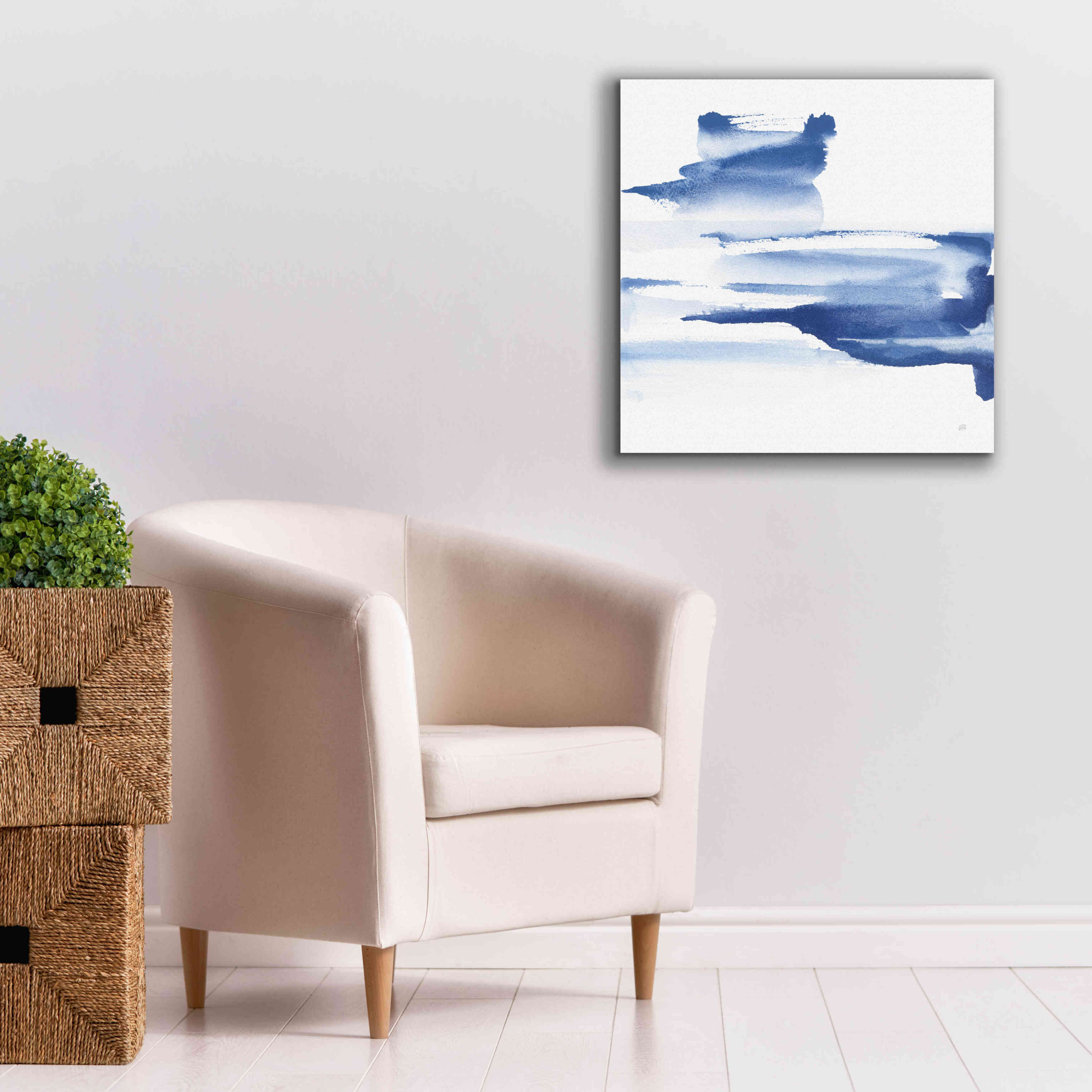 'Classic Blue IV' by Chris Paschke, Giclee Canvas Wall Art,26x26