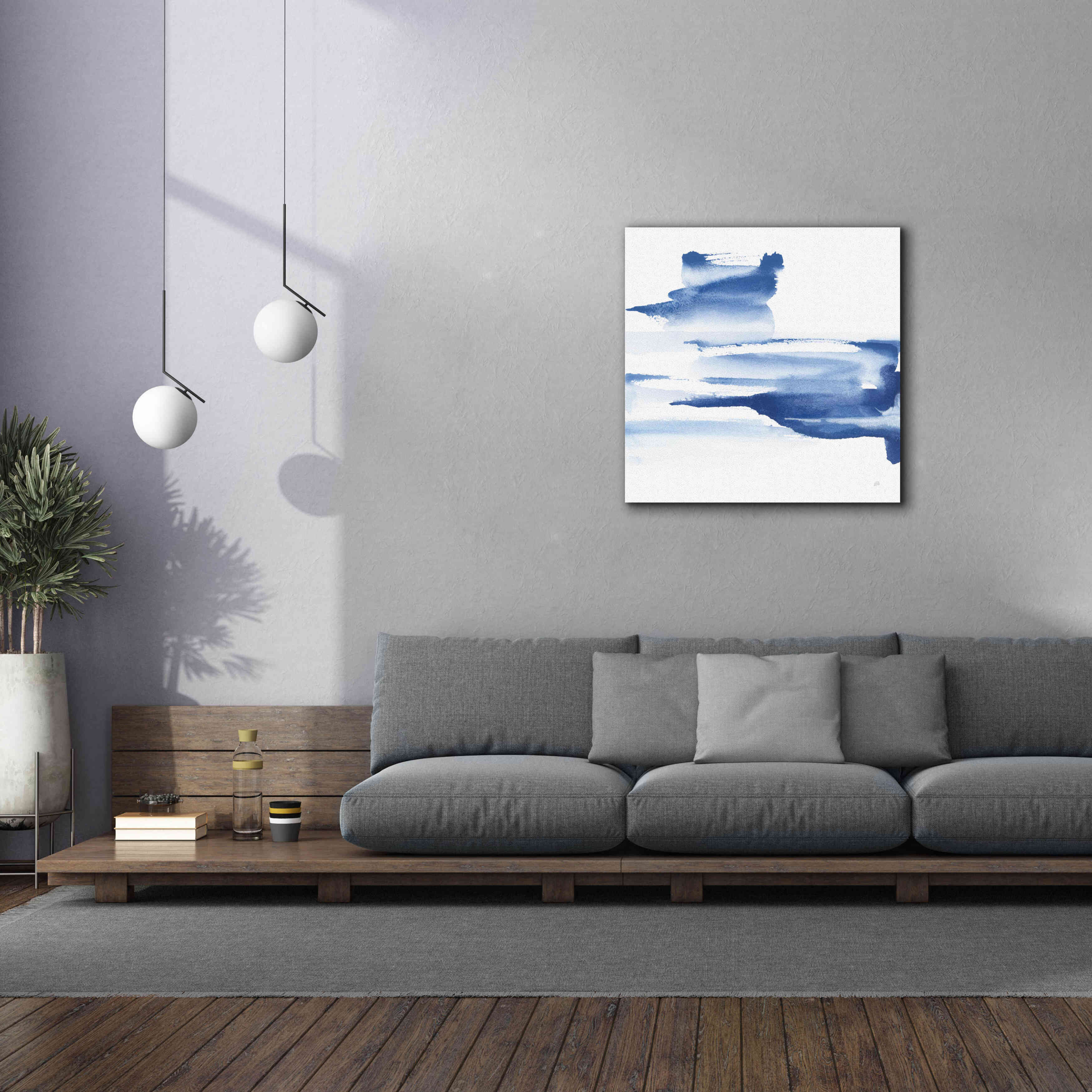 'Classic Blue IV' by Chris Paschke, Giclee Canvas Wall Art,37x37