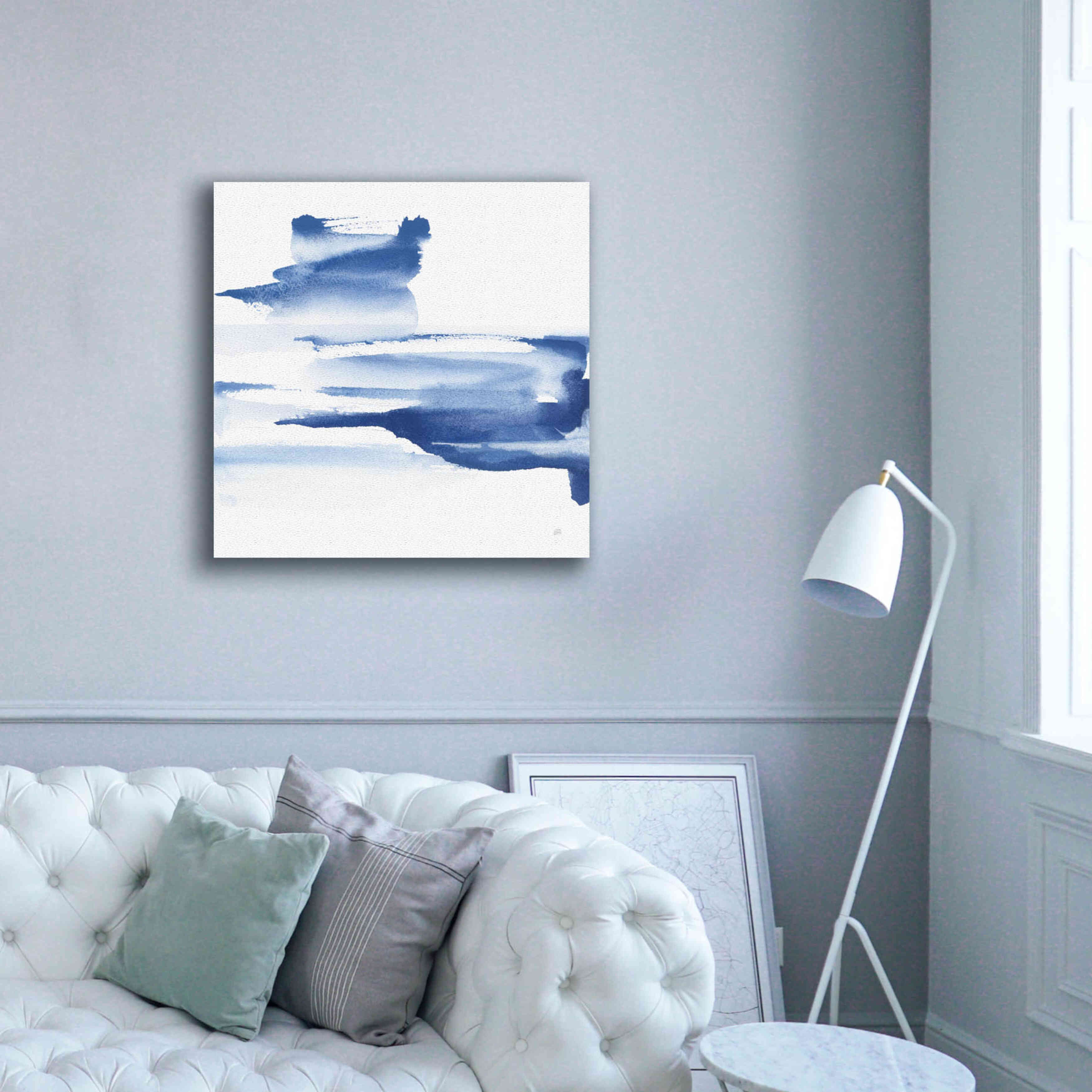 'Classic Blue IV' by Chris Paschke, Giclee Canvas Wall Art,37x37