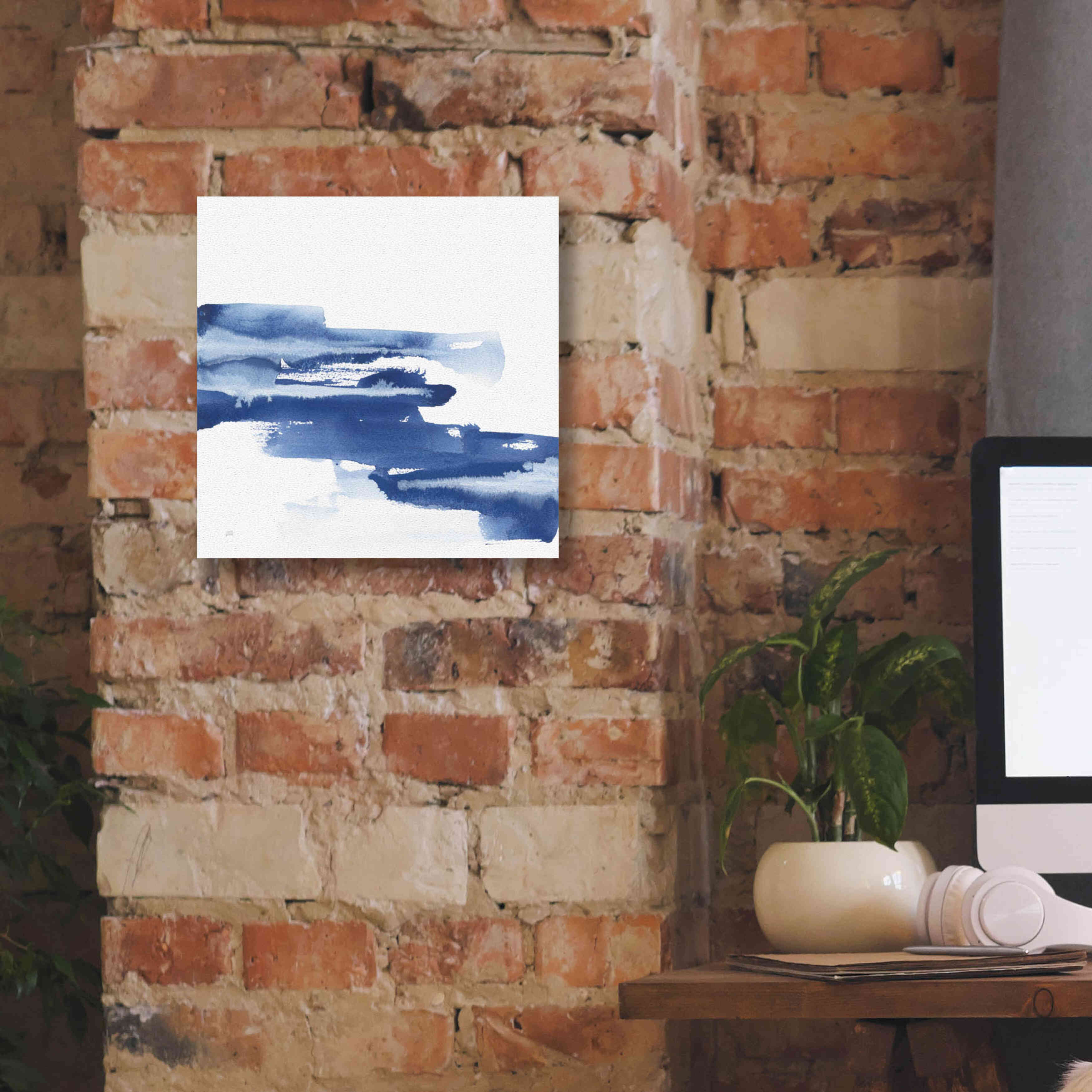 'Classic Blue V' by Chris Paschke, Giclee Canvas Wall Art,12x12