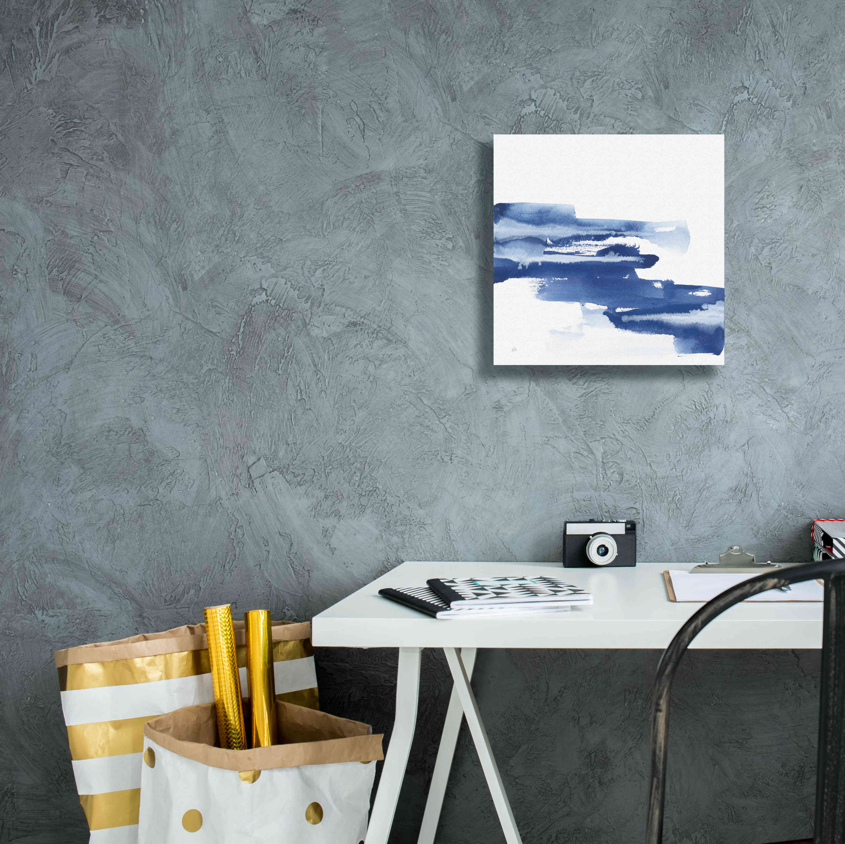 'Classic Blue V' by Chris Paschke, Giclee Canvas Wall Art,12x12