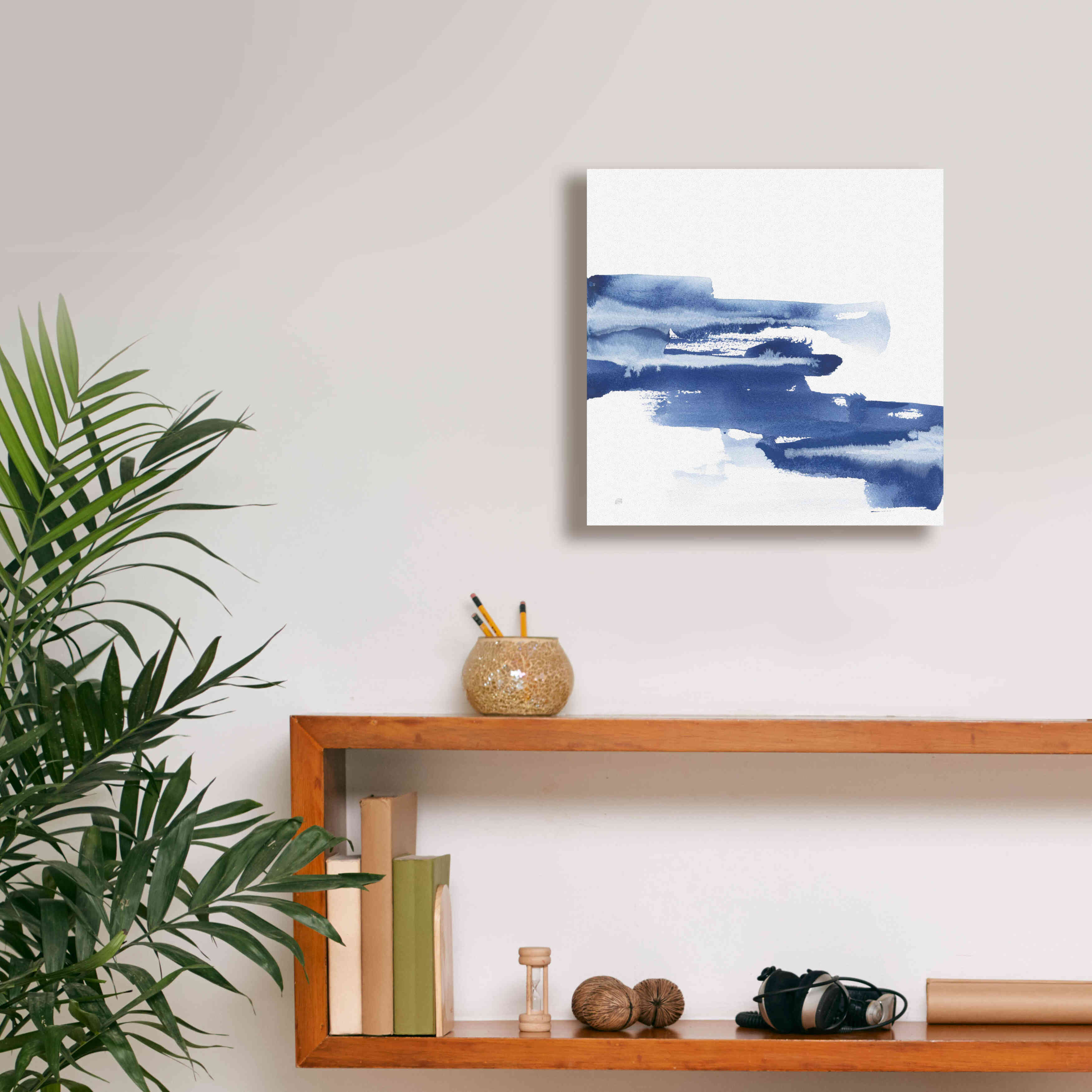 'Classic Blue V' by Chris Paschke, Giclee Canvas Wall Art,12x12