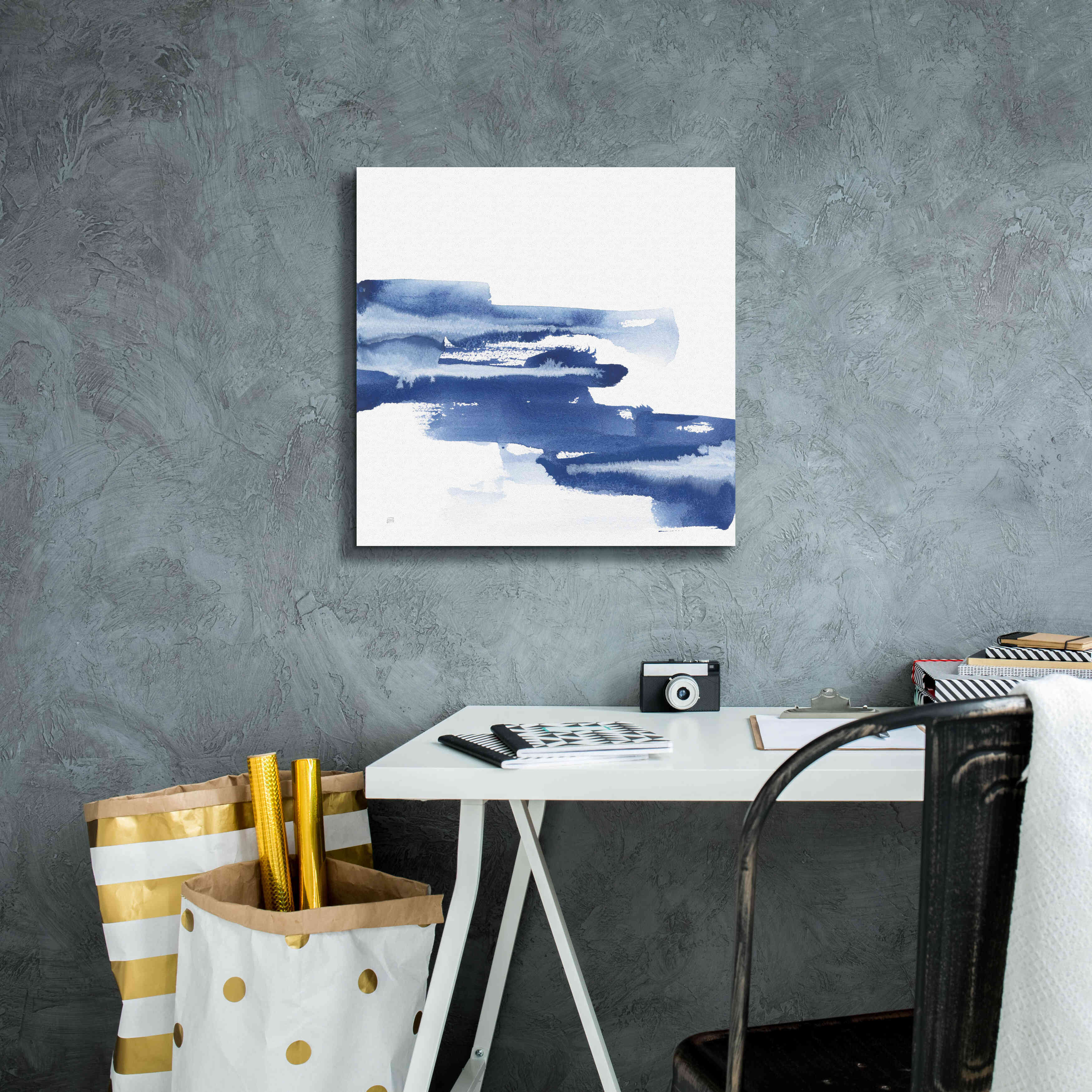 'Classic Blue V' by Chris Paschke, Giclee Canvas Wall Art,18x18