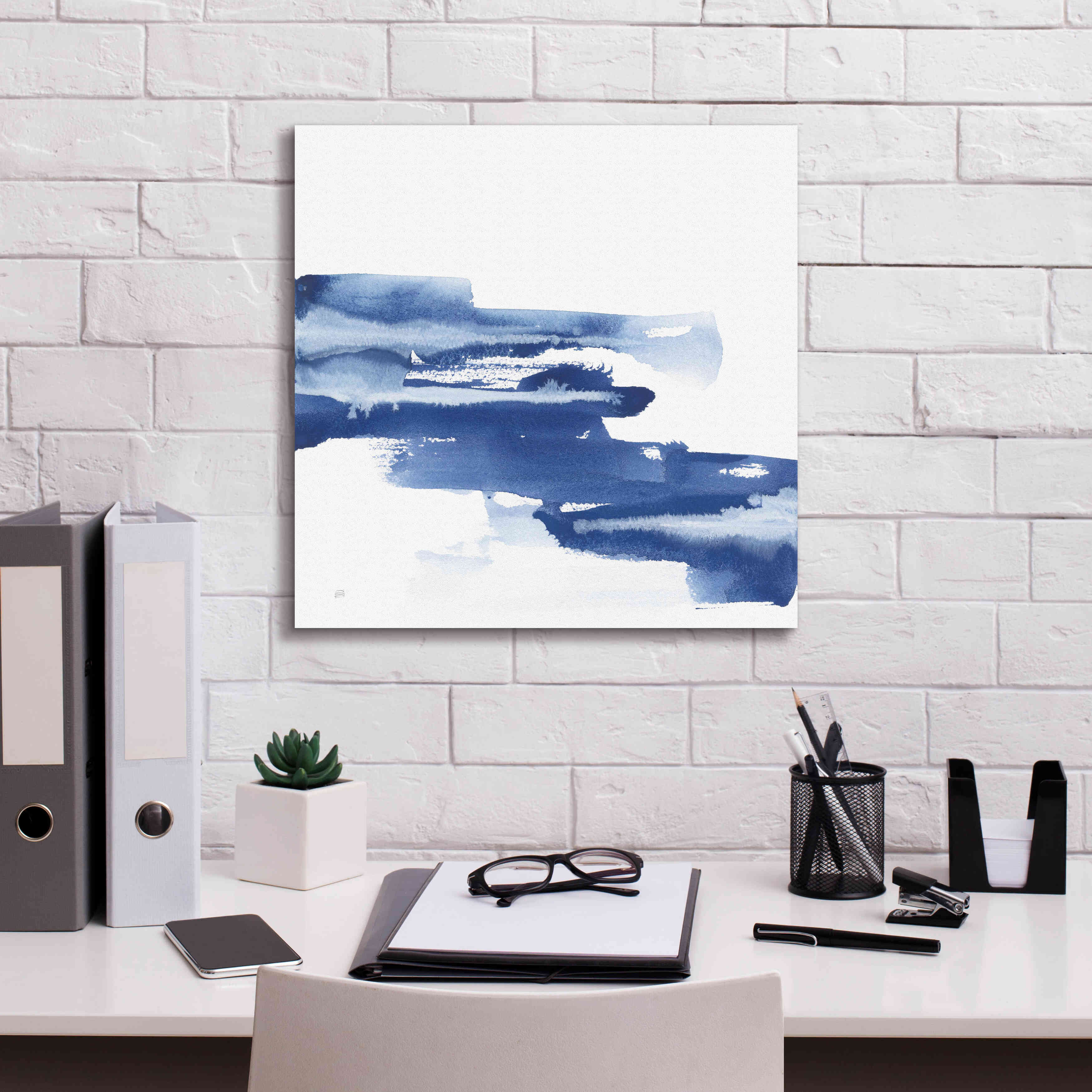 'Classic Blue V' by Chris Paschke, Giclee Canvas Wall Art,18x18