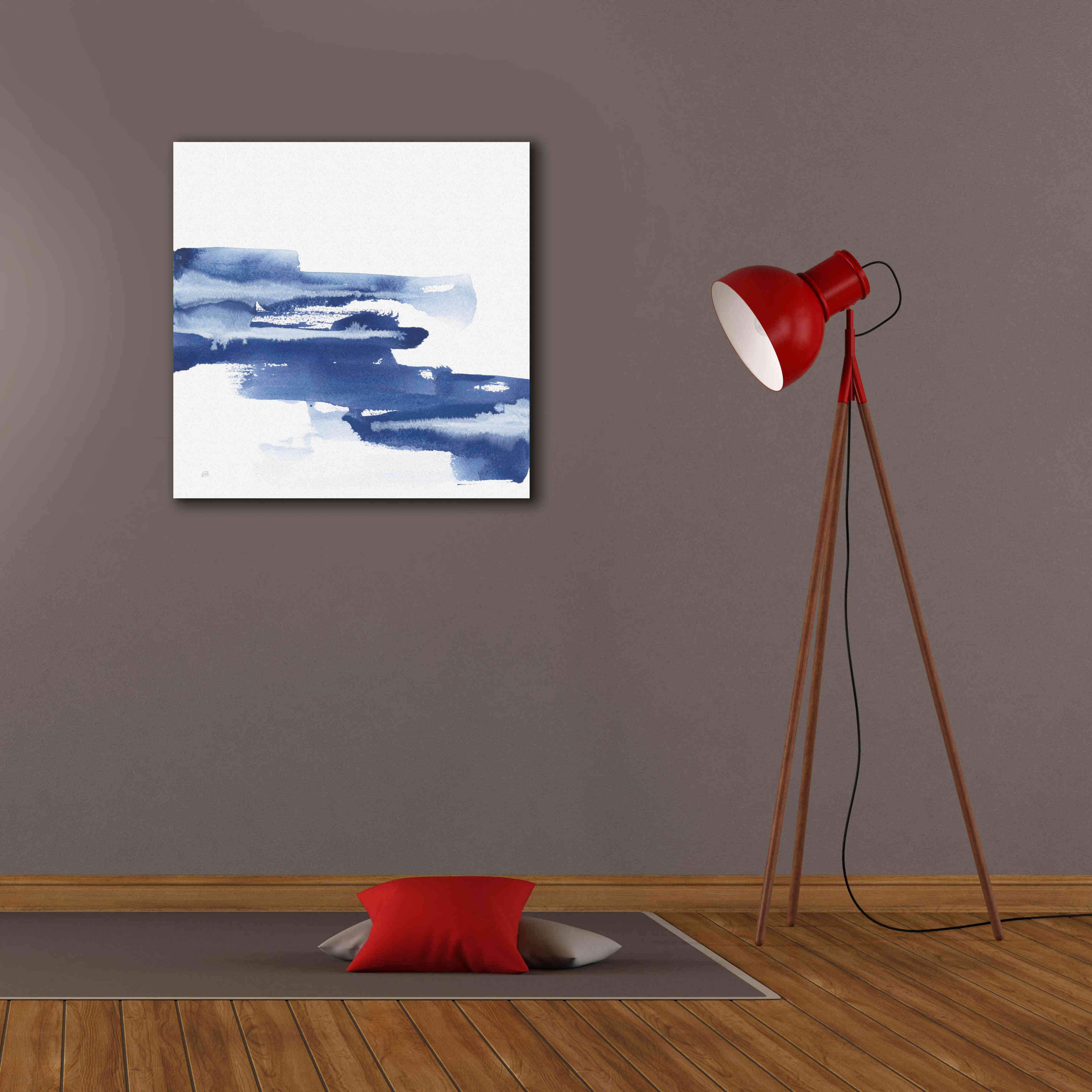 'Classic Blue V' by Chris Paschke, Giclee Canvas Wall Art,26x26