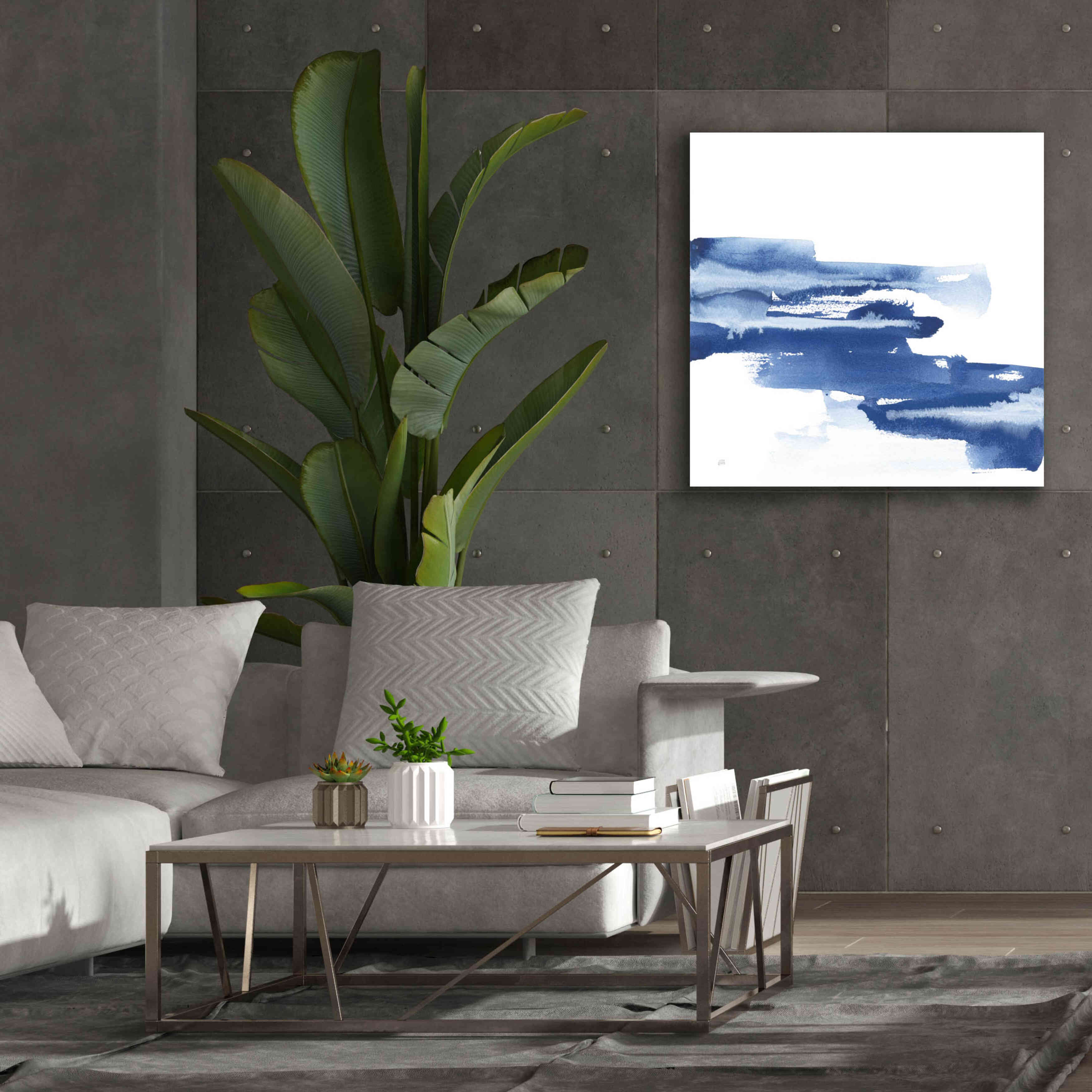 'Classic Blue V' by Chris Paschke, Giclee Canvas Wall Art,37x37