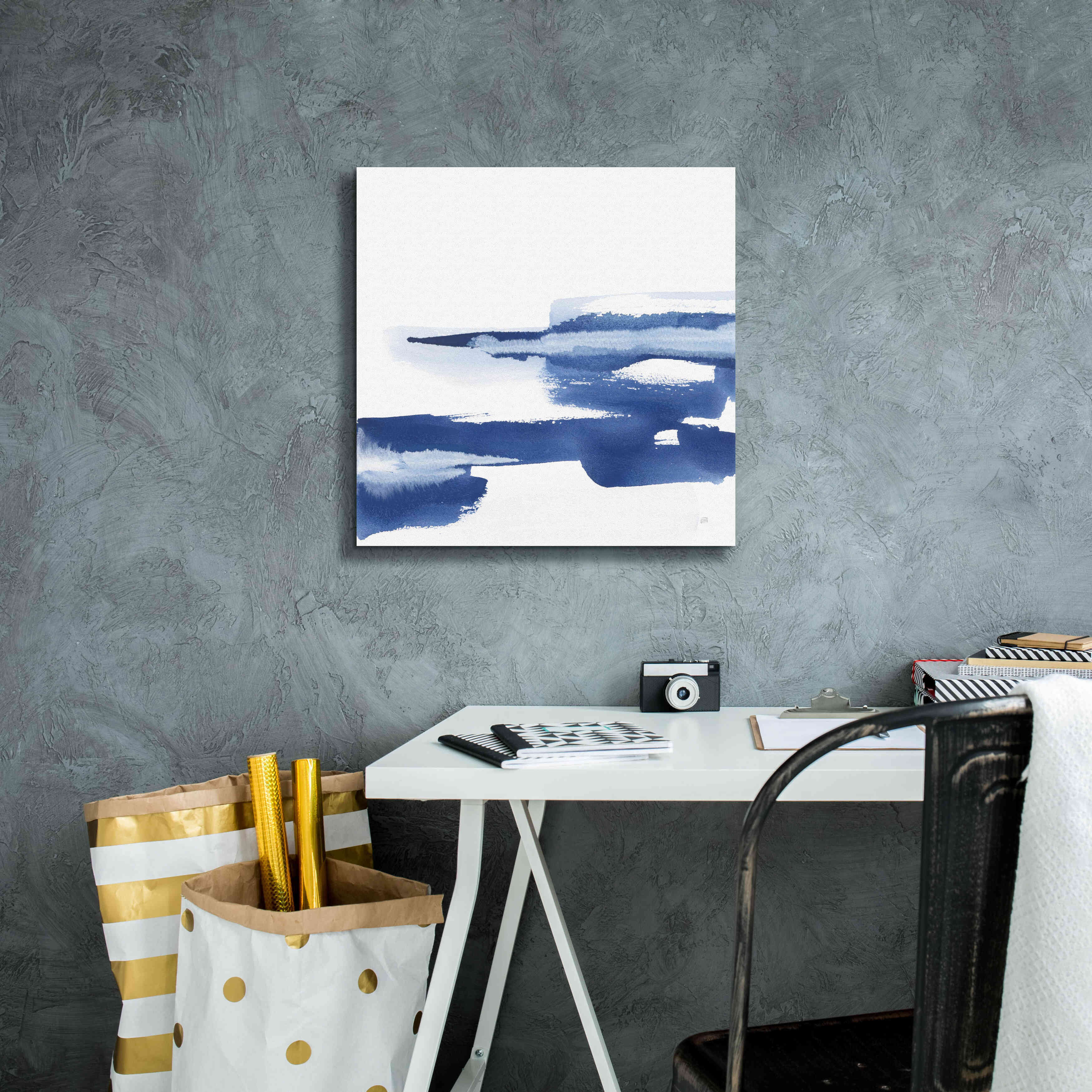 'Classic Blue VI' by Chris Paschke, Giclee Canvas Wall Art,18x18