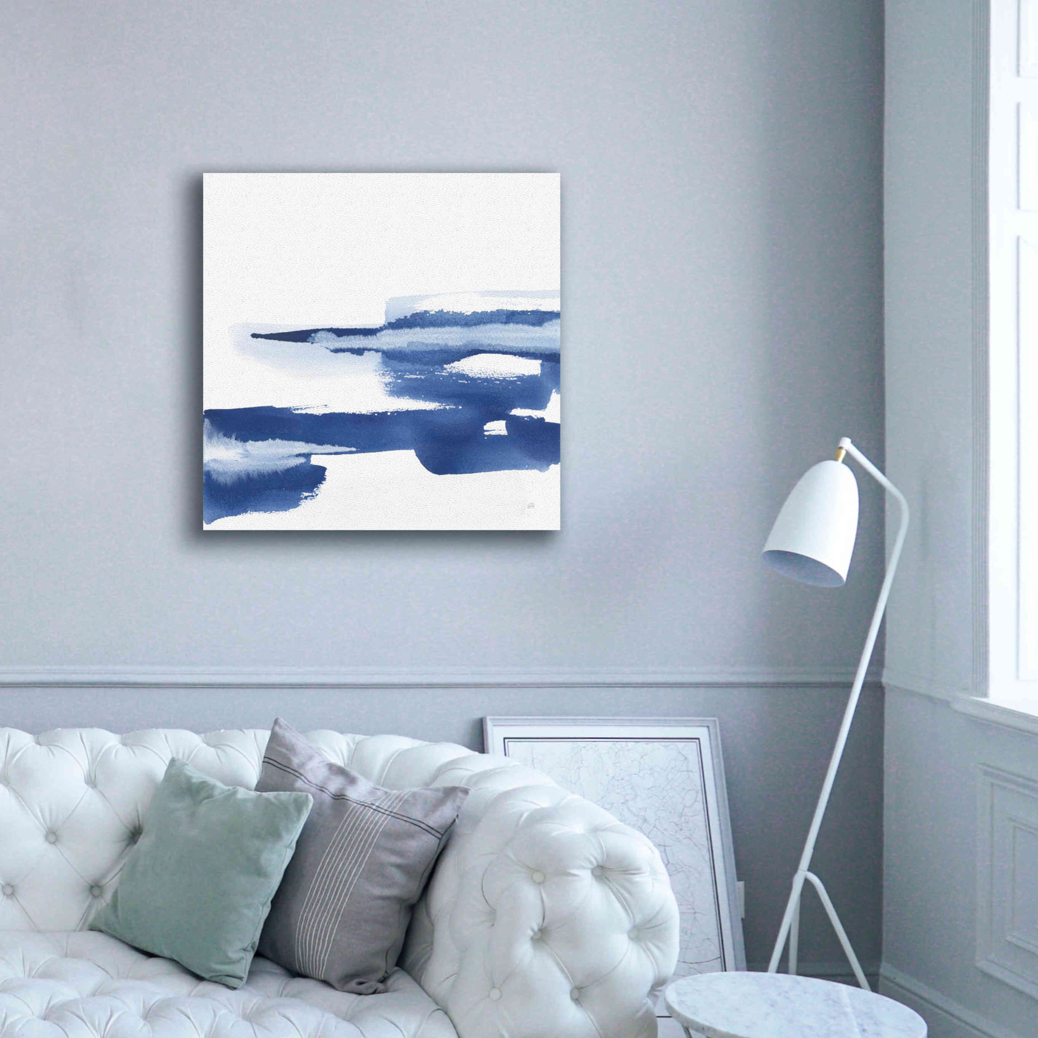 'Classic Blue VI' by Chris Paschke, Giclee Canvas Wall Art,37x37