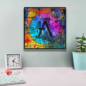 'Aave Crypto In Color' by Portfolio Giclee Canvas Wall Art,12x12
