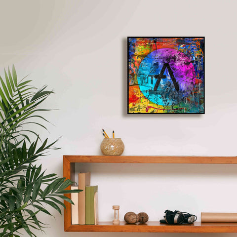 Image of 'Aave Crypto In Color' by Portfolio Giclee Canvas Wall Art,12x12