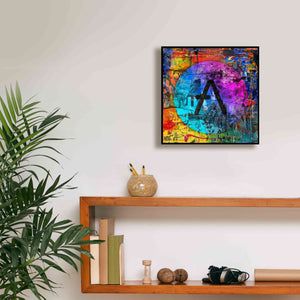 'Aave Crypto In Color' by Portfolio Giclee Canvas Wall Art,12x12