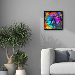 'Aave Crypto In Color' by Portfolio Giclee Canvas Wall Art,18x18