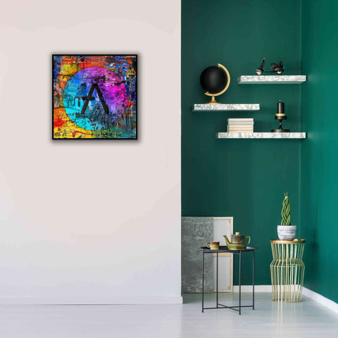 Image of 'Aave Crypto In Color' by Portfolio Giclee Canvas Wall Art,26x26