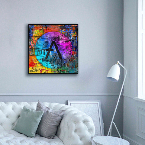 Image of 'Aave Crypto In Color' by Portfolio Giclee Canvas Wall Art,37x37