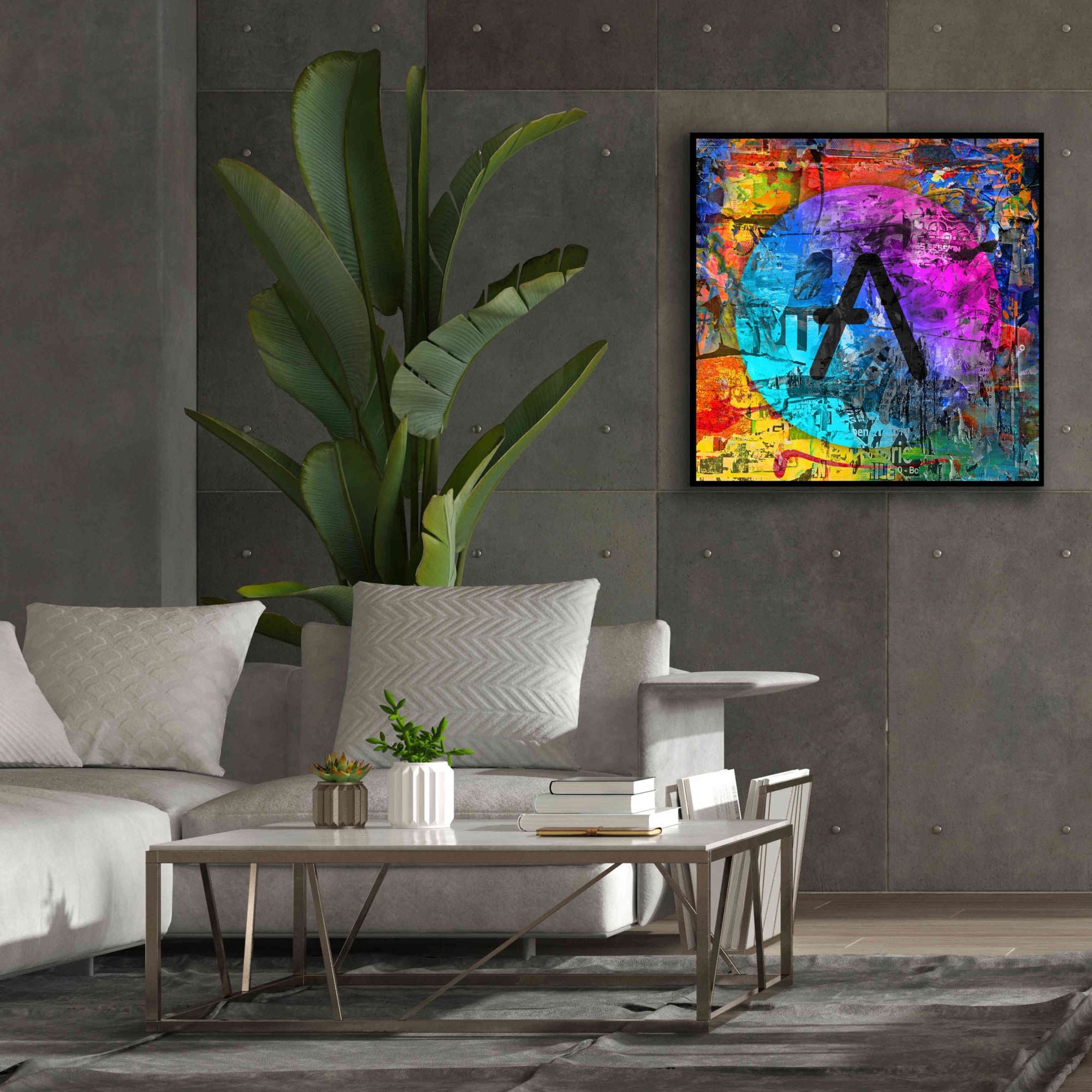 'Aave Crypto In Color' by Portfolio Giclee Canvas Wall Art,37x37
