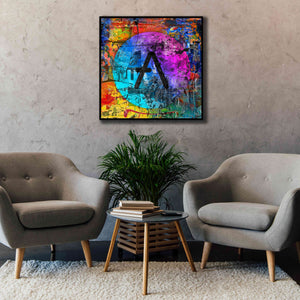 'Aave Crypto In Color' by Portfolio Giclee Canvas Wall Art,37x37