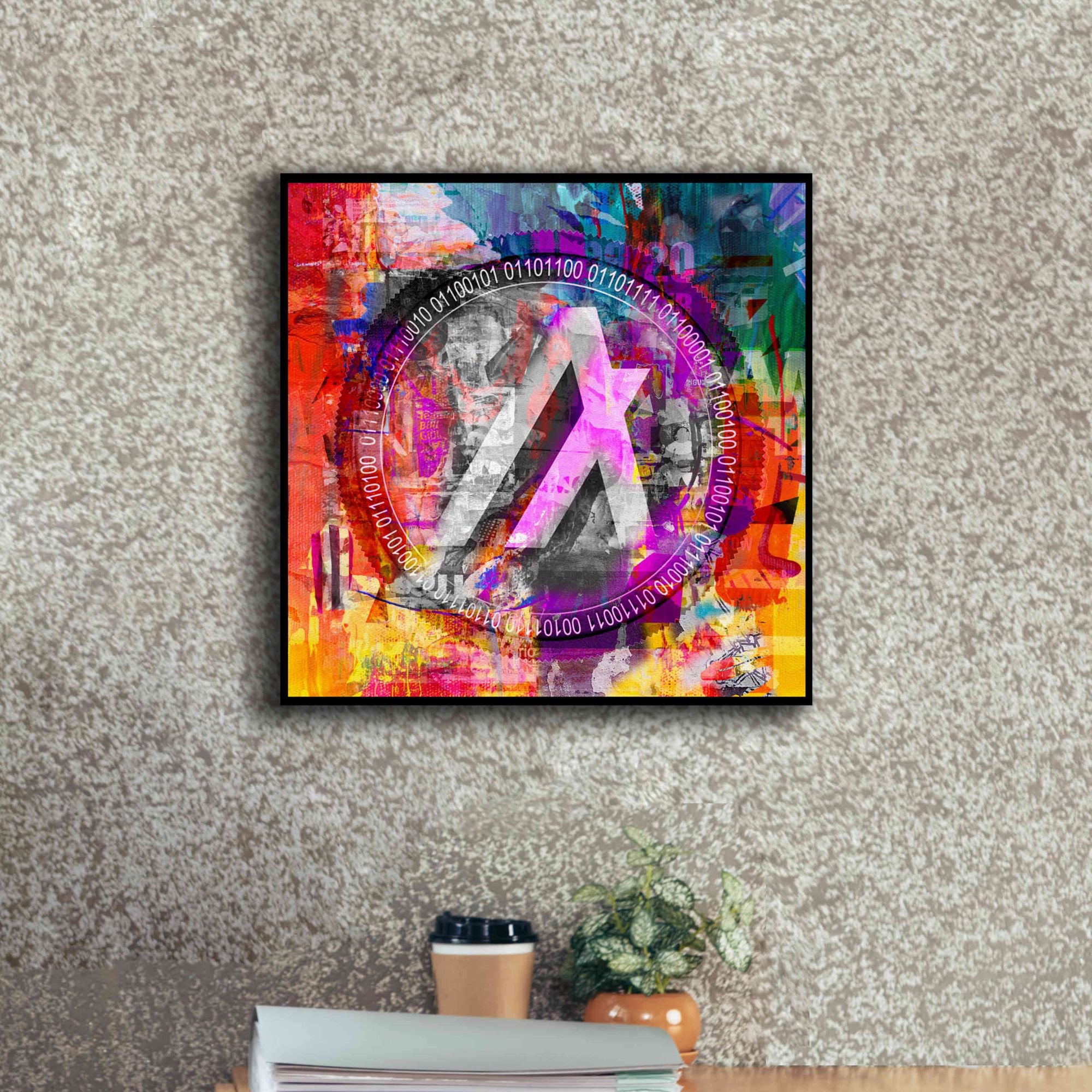 'Algo Algorand Crypto In Color' by Portfolio Giclee Canvas Wall Art,18x18