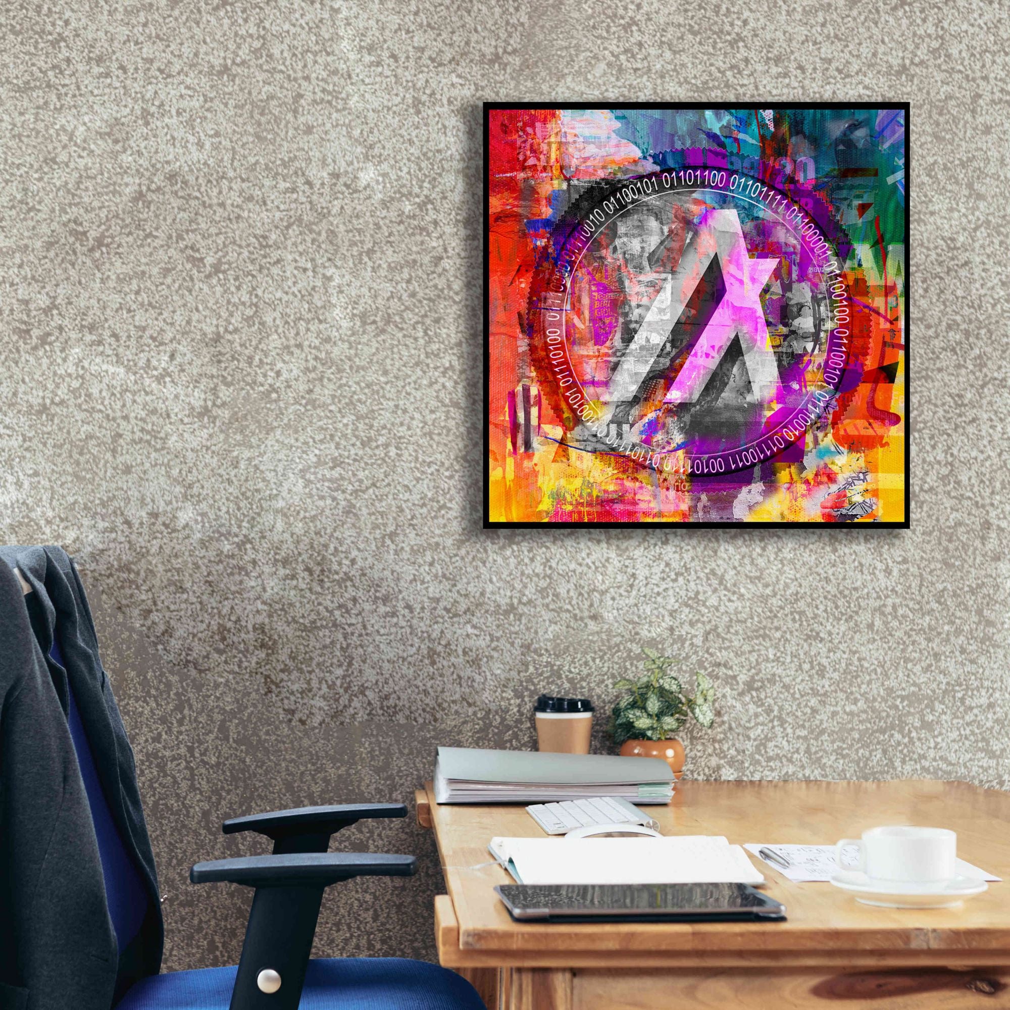'Algo Algorand Crypto In Color' by Portfolio Giclee Canvas Wall Art,26x26