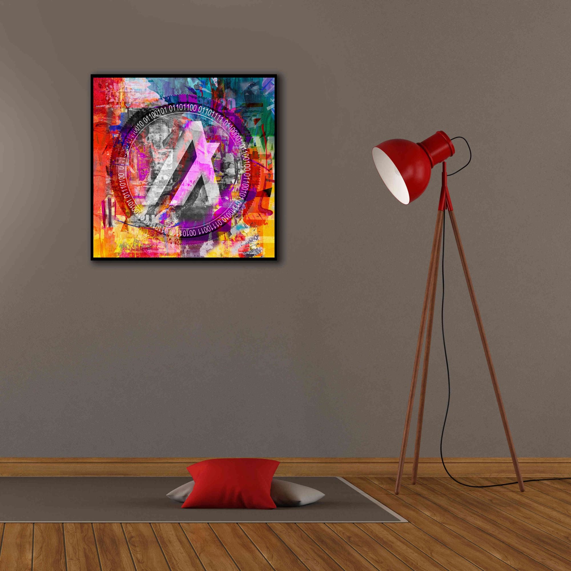 'Algo Algorand Crypto In Color' by Portfolio Giclee Canvas Wall Art,26x26