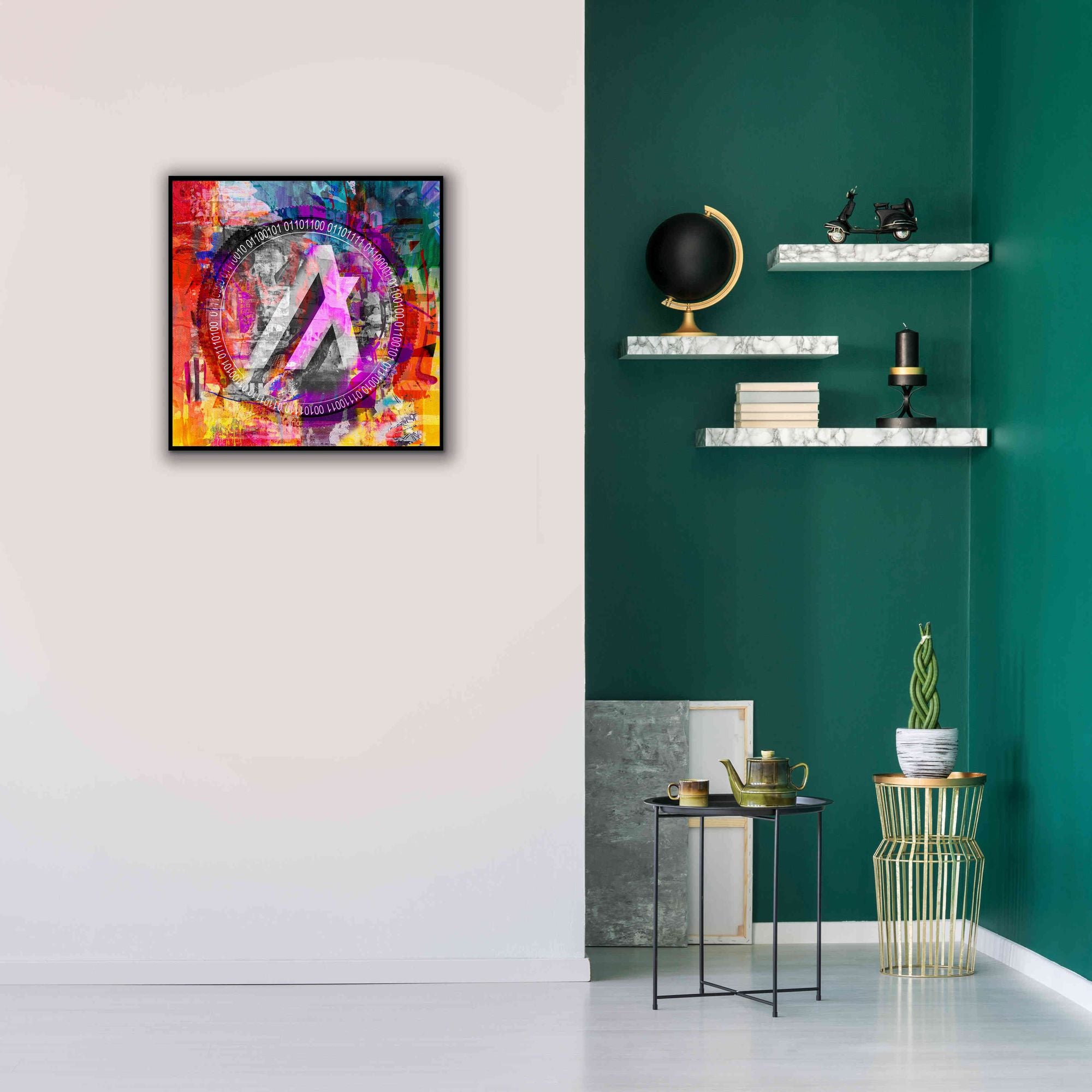 'Algo Algorand Crypto In Color' by Portfolio Giclee Canvas Wall Art,26x26