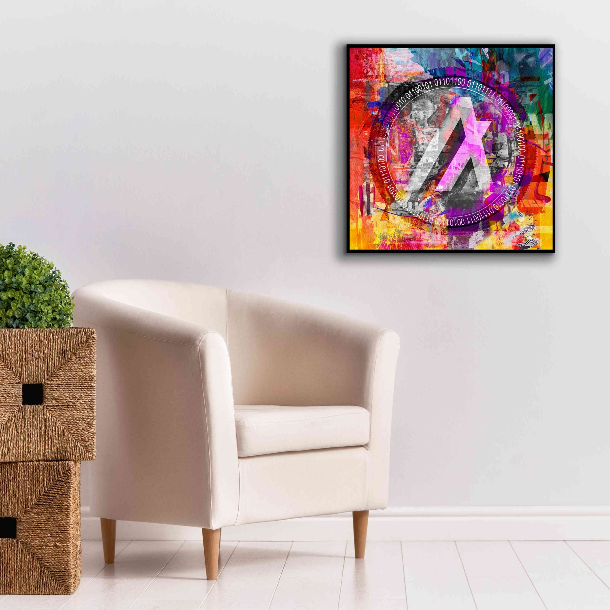 'Algo Algorand Crypto In Color' by Portfolio Giclee Canvas Wall Art,26x26