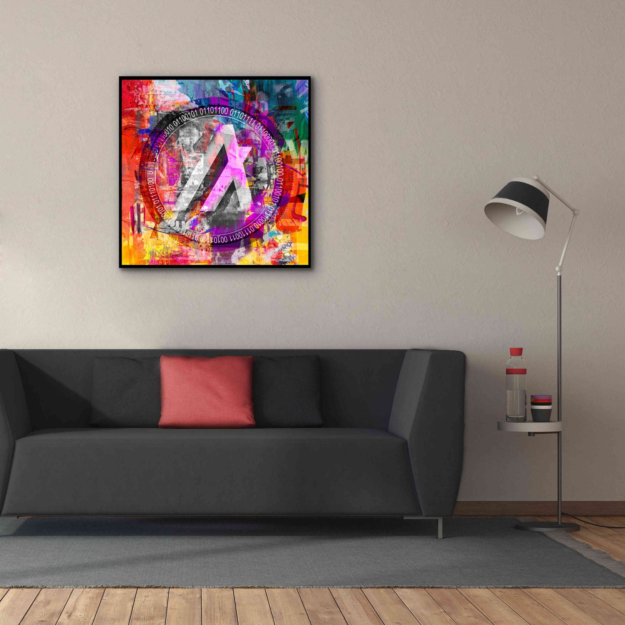 'Algo Algorand Crypto In Color' by Portfolio Giclee Canvas Wall Art,37x37