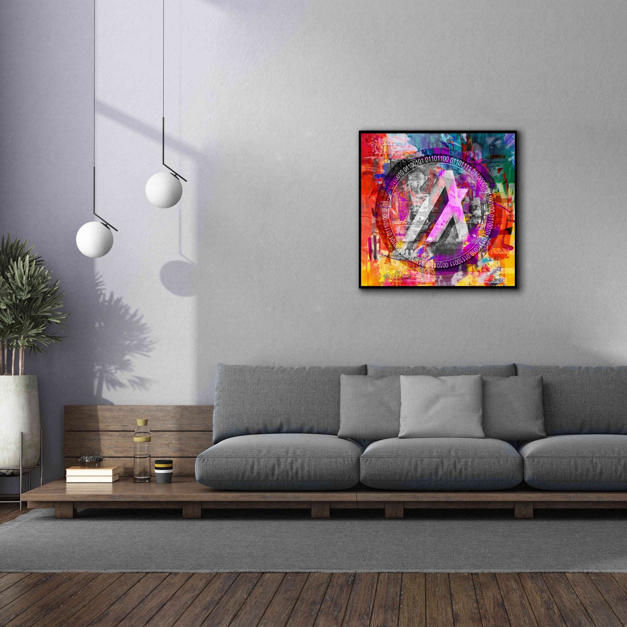 'Algo Algorand Crypto In Color' by Portfolio Giclee Canvas Wall Art,37x37