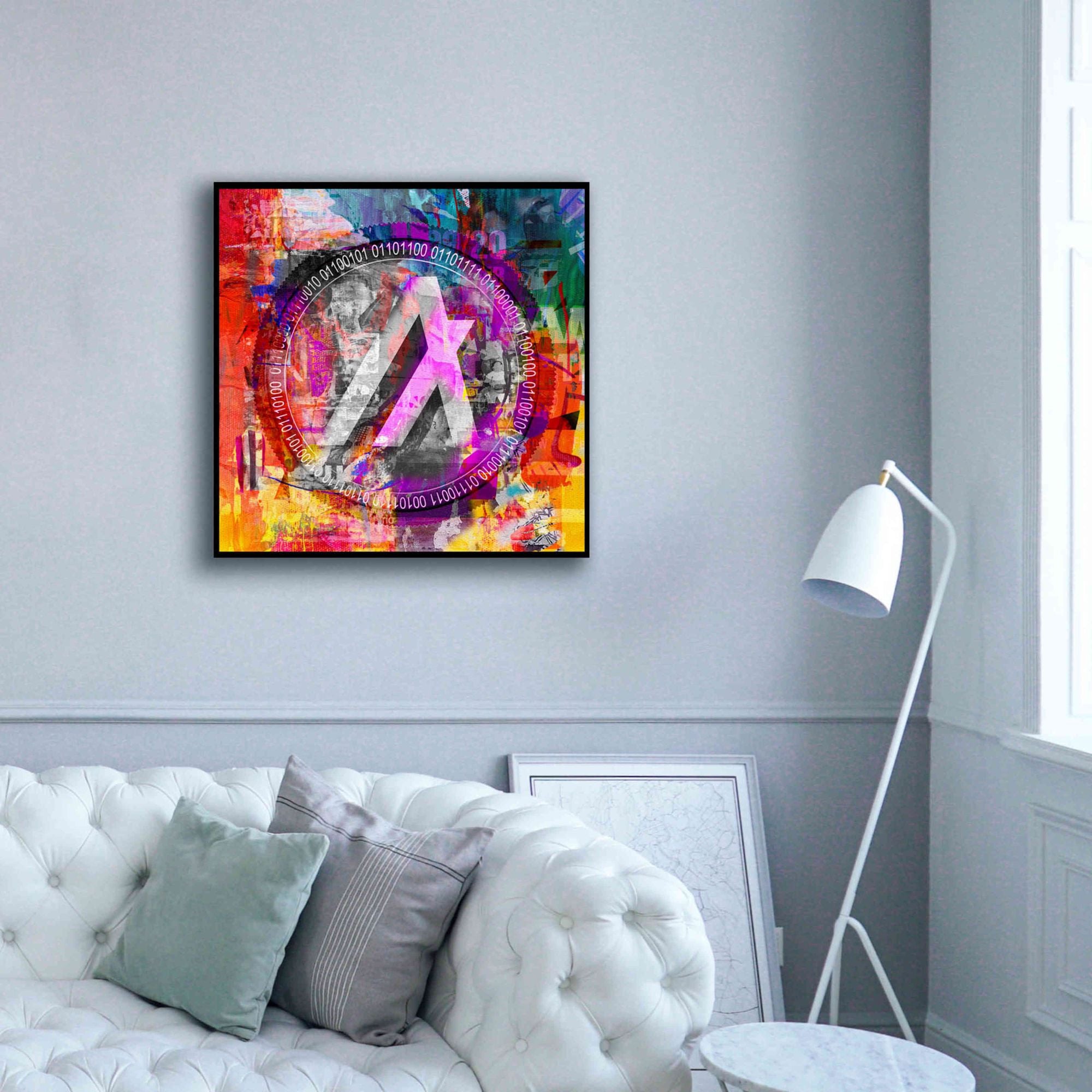 'Algo Algorand Crypto In Color' by Portfolio Giclee Canvas Wall Art,37x37