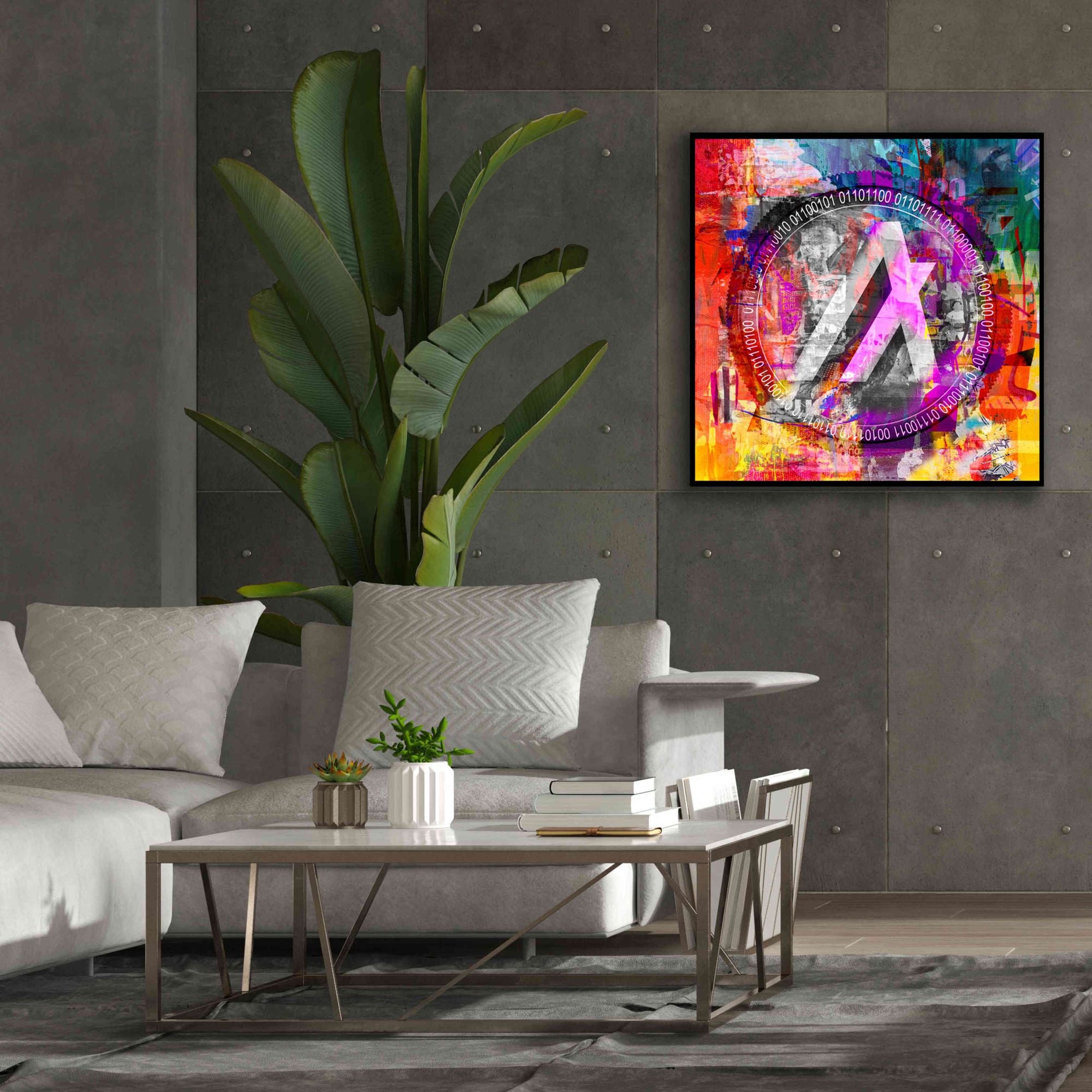 'Algo Algorand Crypto In Color' by Portfolio Giclee Canvas Wall Art,37x37
