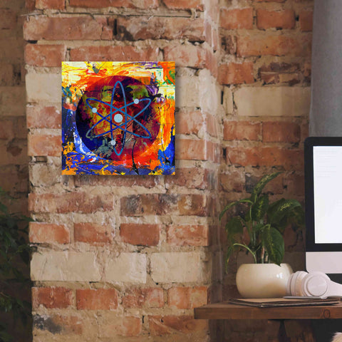 Image of 'Atom Cosmos Crypto In Color' by Portfolio Giclee Canvas Wall Art,12x12