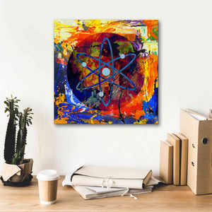 'Atom Cosmos Crypto In Color' by Portfolio Giclee Canvas Wall Art,18x18