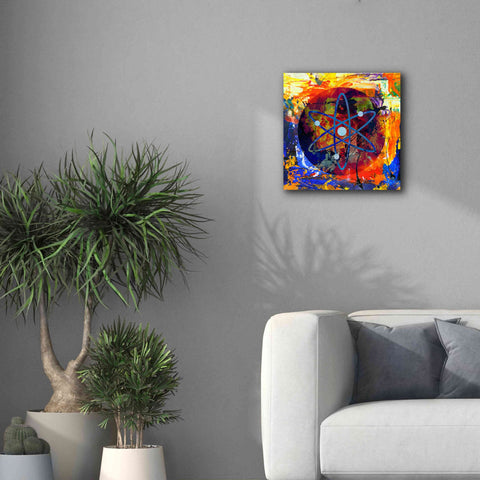 Image of 'Atom Cosmos Crypto In Color' by Portfolio Giclee Canvas Wall Art,18x18