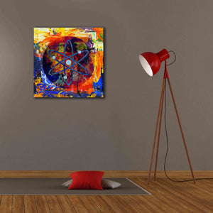 'Atom Cosmos Crypto In Color' by Portfolio Giclee Canvas Wall Art,26x26