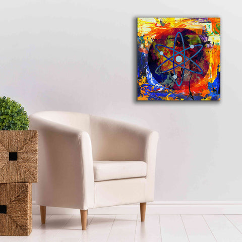 Image of 'Atom Cosmos Crypto In Color' by Portfolio Giclee Canvas Wall Art,26x26