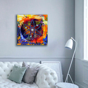'Atom Cosmos Crypto In Color' by Portfolio Giclee Canvas Wall Art,37x37