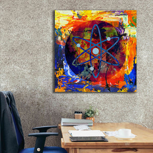 'Atom Cosmos Crypto In Color' by Portfolio Giclee Canvas Wall Art,37x37