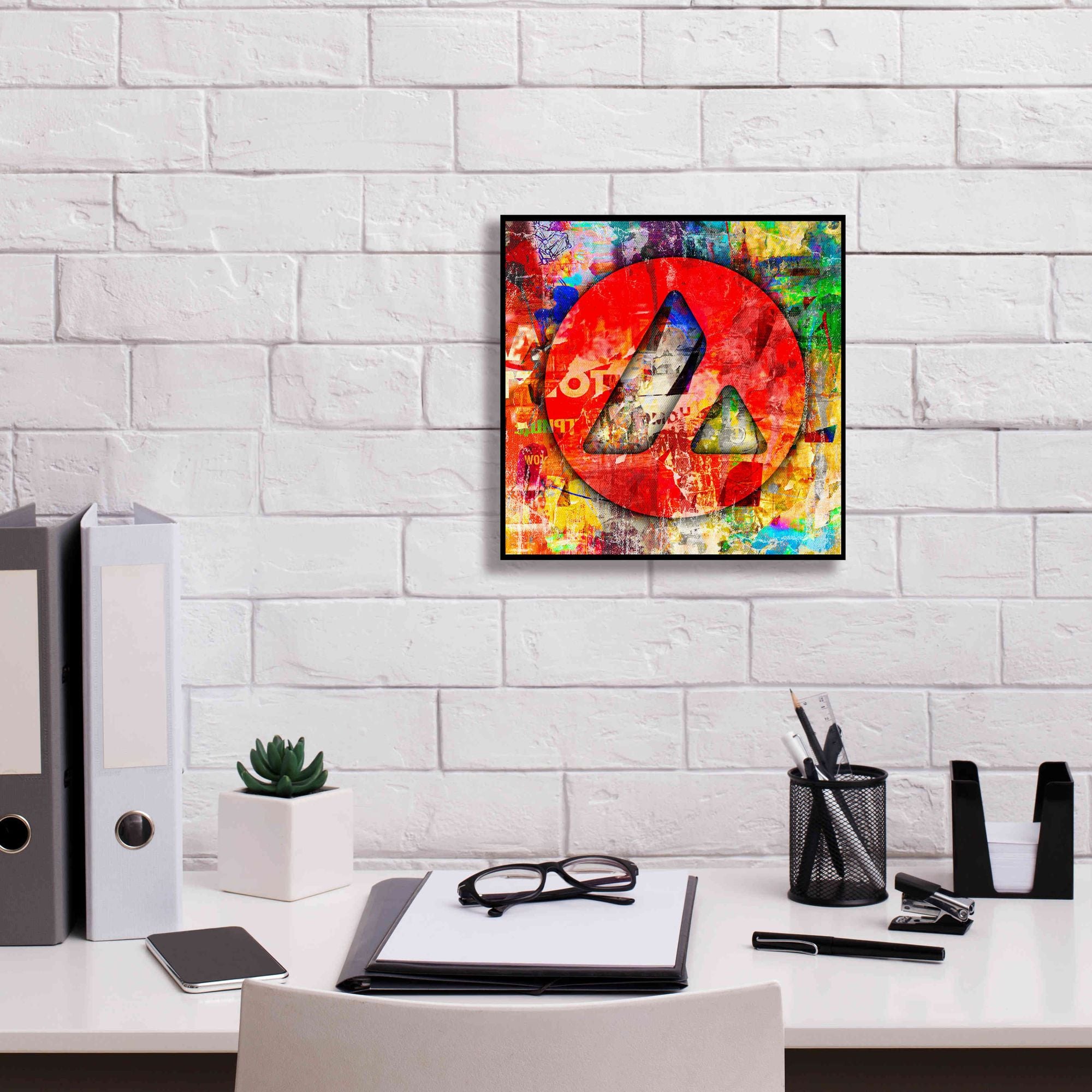 'Avax Avalanche Crypto In Color' by Portfolio Giclee Canvas Wall Art,12x12