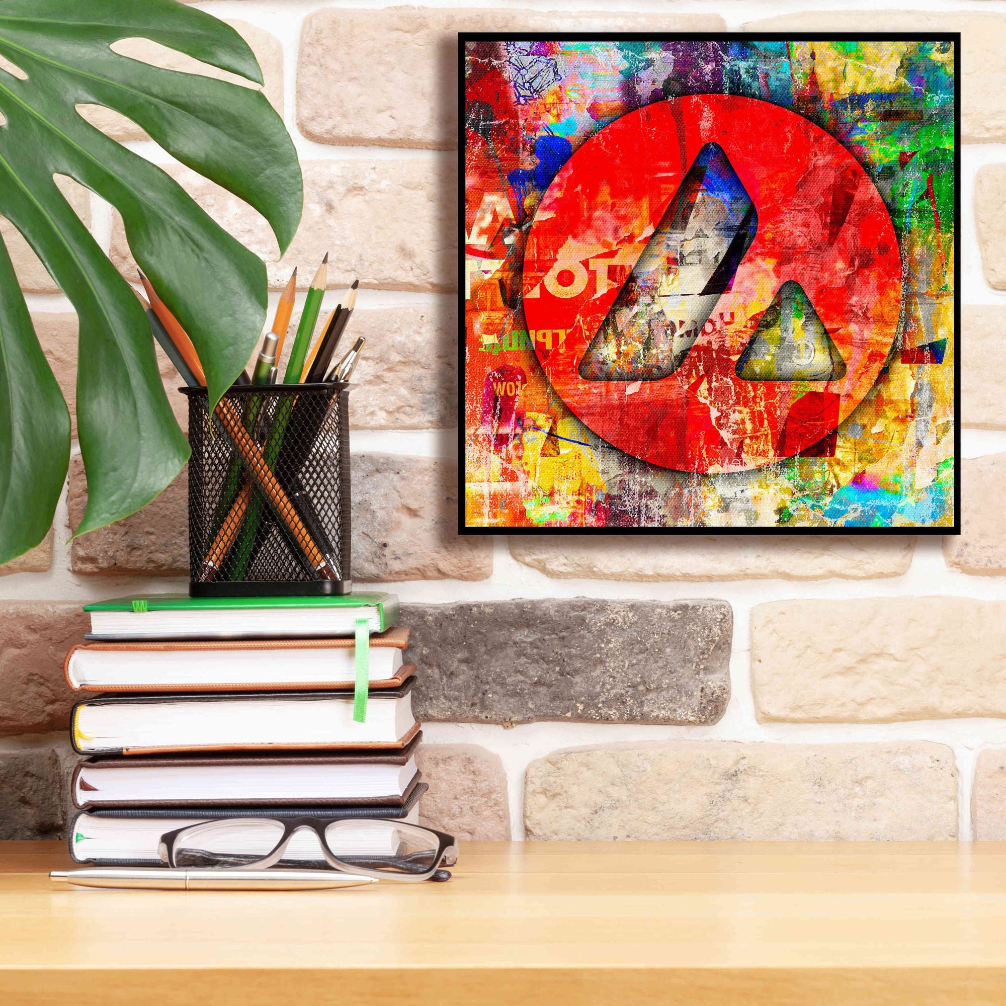 'Avax Avalanche Crypto In Color' by Portfolio Giclee Canvas Wall Art,12x12