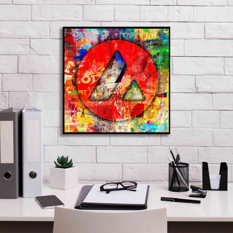 Image of 'Avax Avalanche Crypto In Color' by Portfolio Giclee Canvas Wall Art,18x18