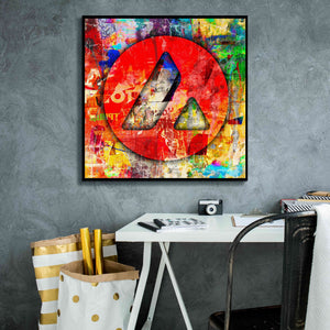 'Avax Avalanche Crypto In Color' by Portfolio Giclee Canvas Wall Art,26x26