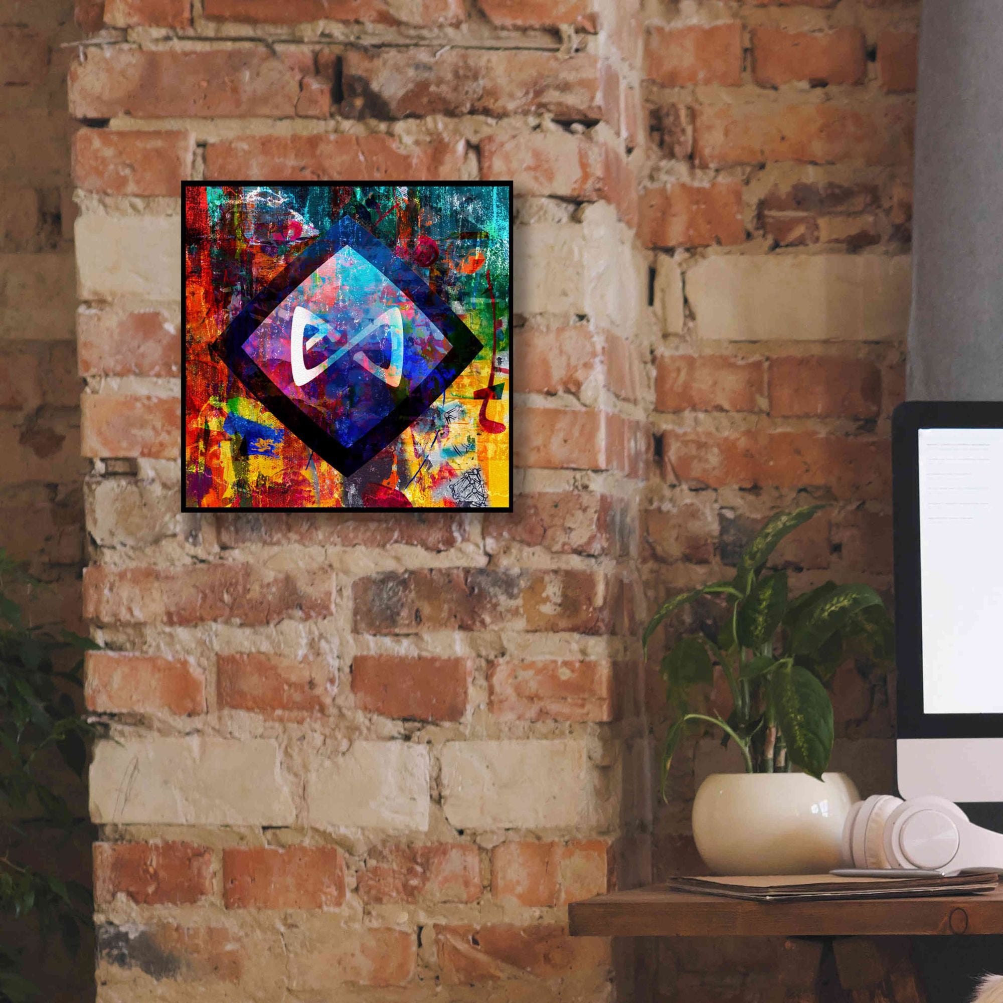 'Axs Axie Crypto In Color' by Portfolio Giclee Canvas Wall Art,12x12